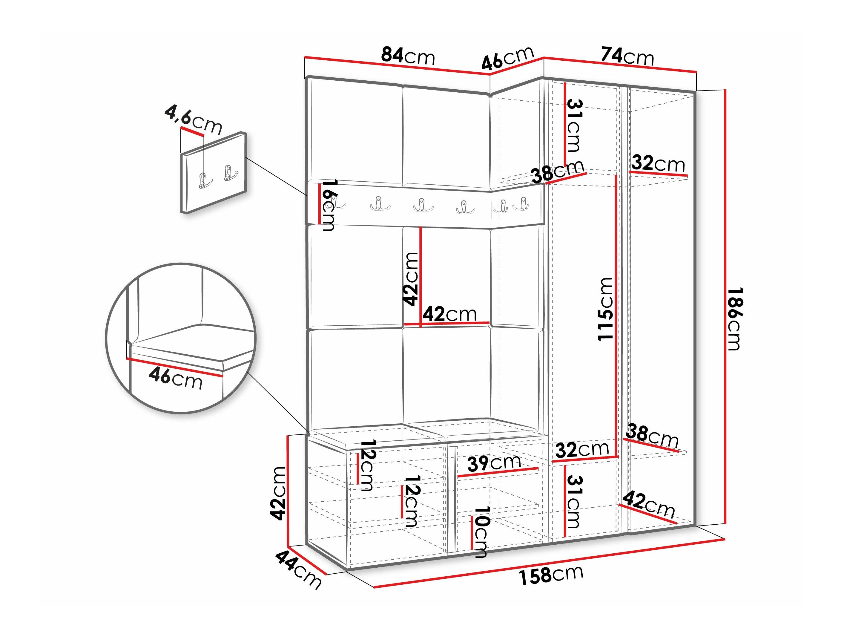 Entrésæt Hartford 266 (Hvid)