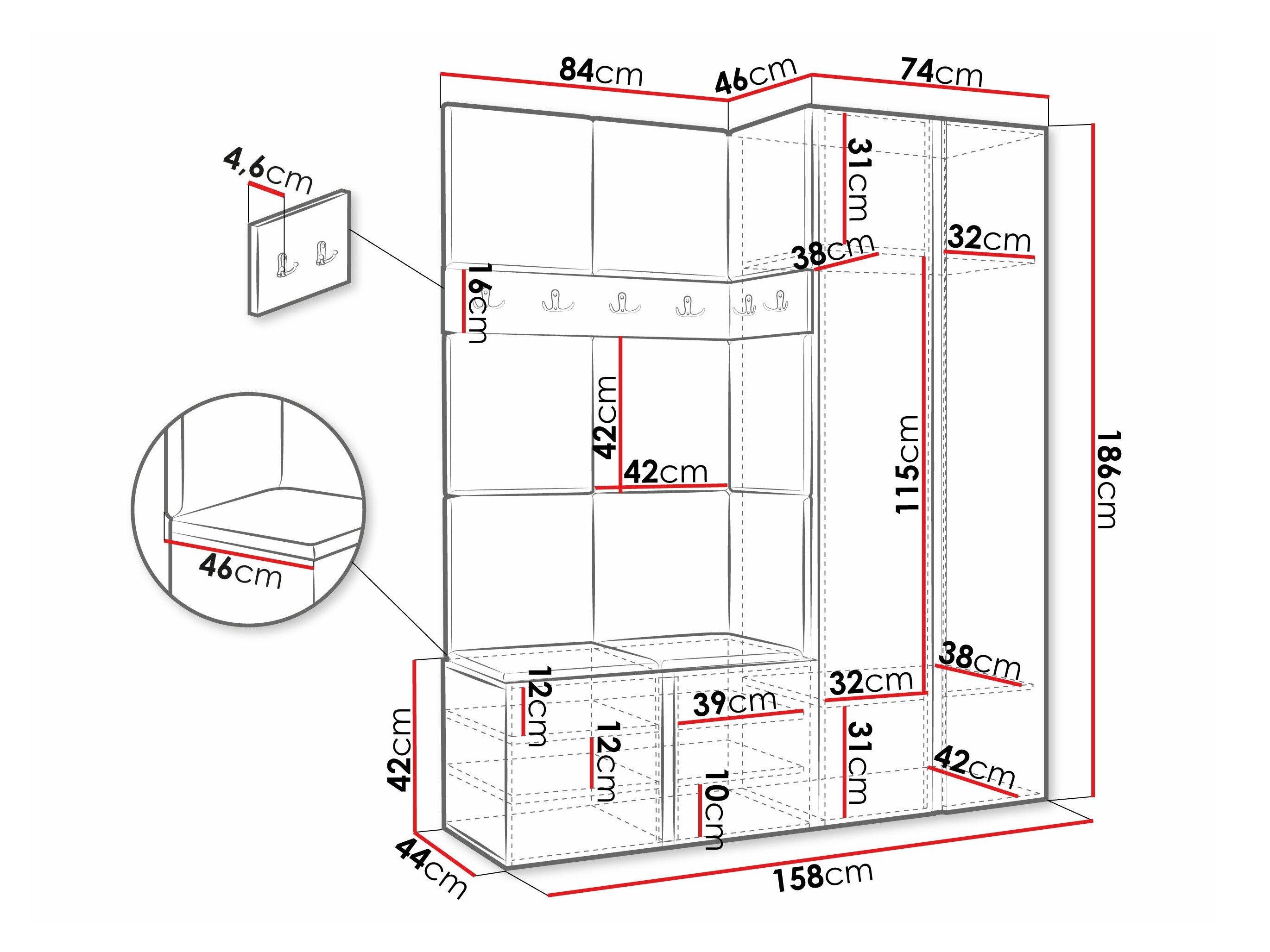 Entrésæt Hartford 266 (Hvid)