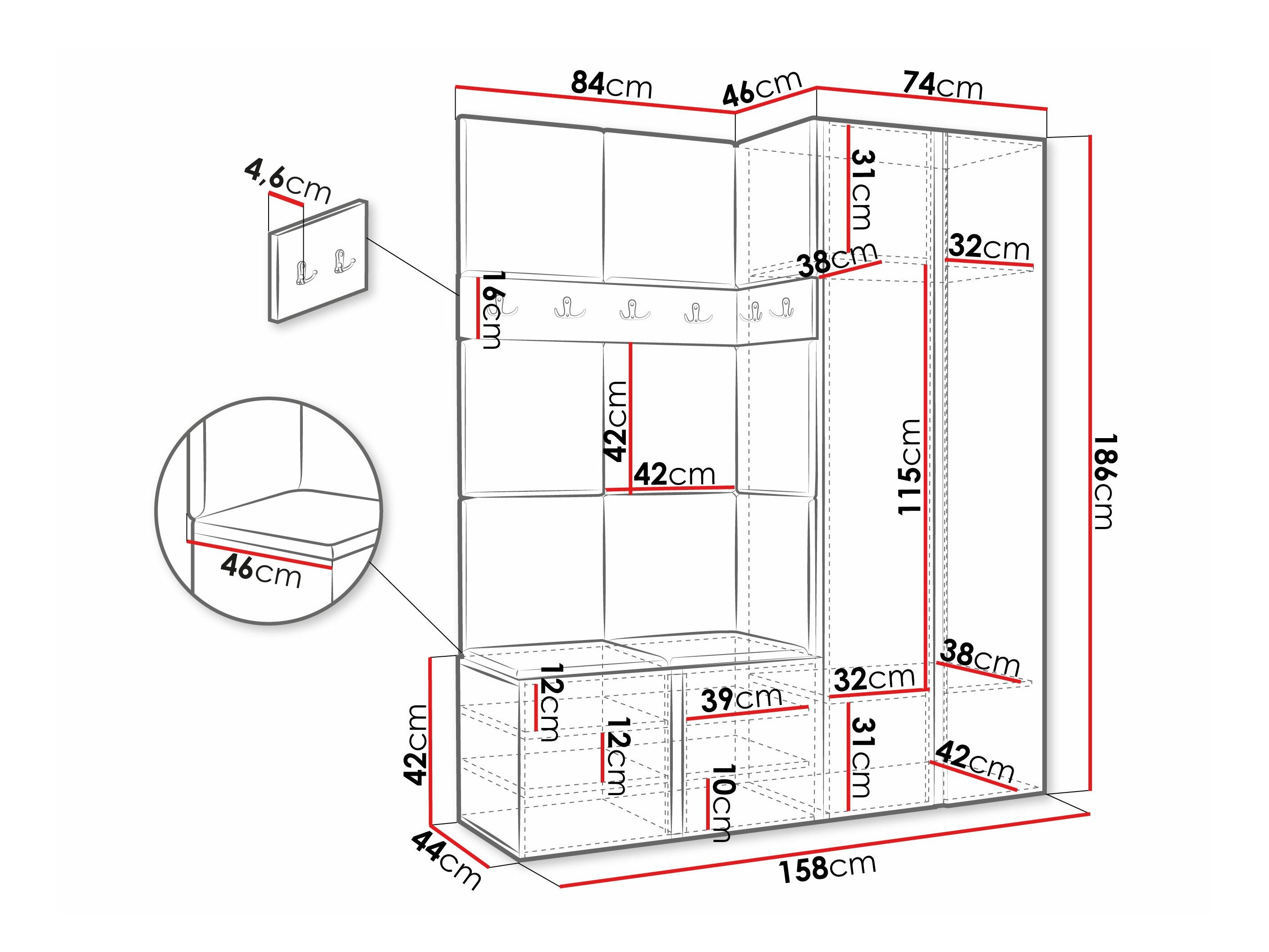 Entrésæt Pinis III (Grafit)