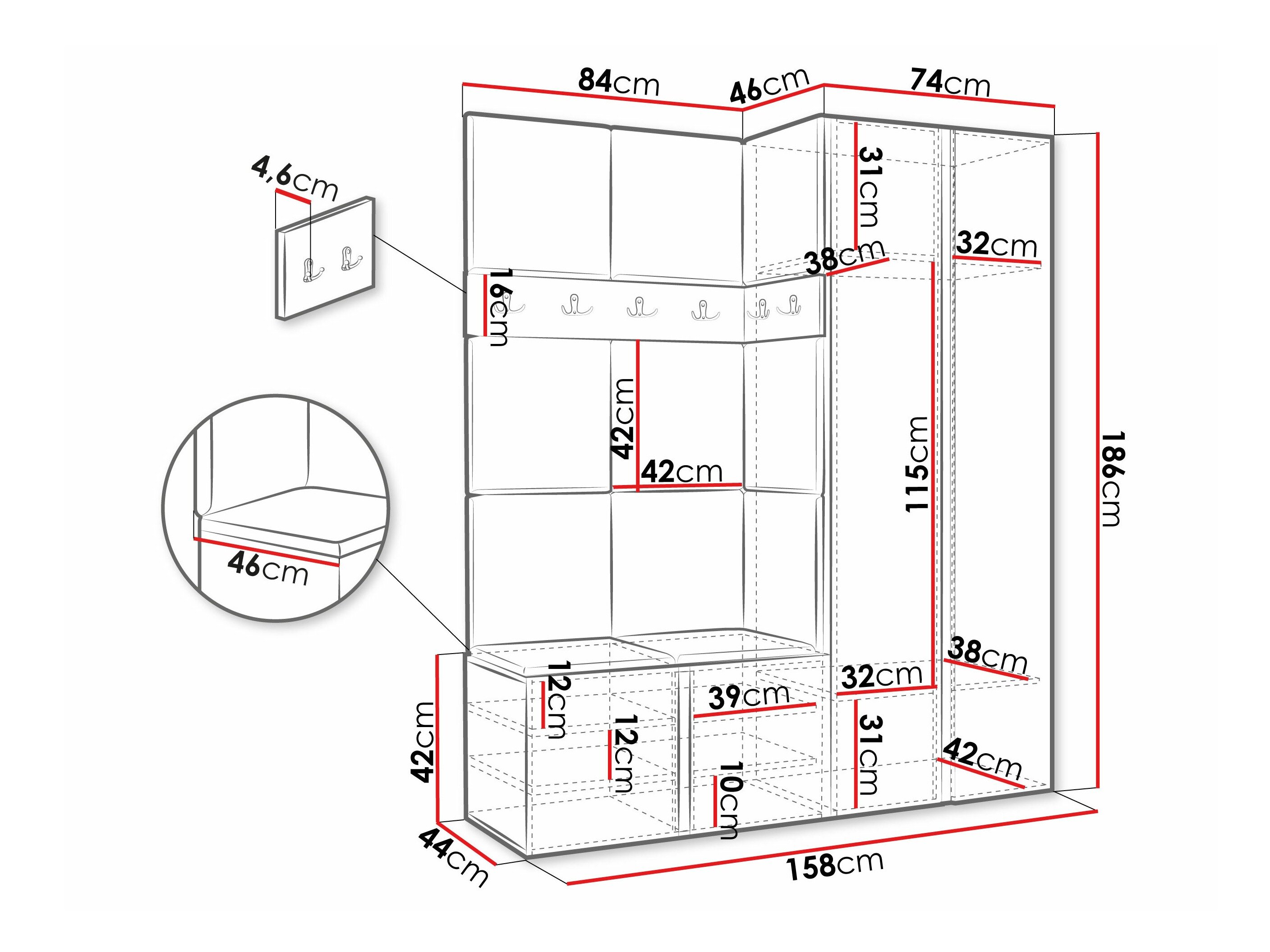 Entrésæt Pinis III (Grafit)