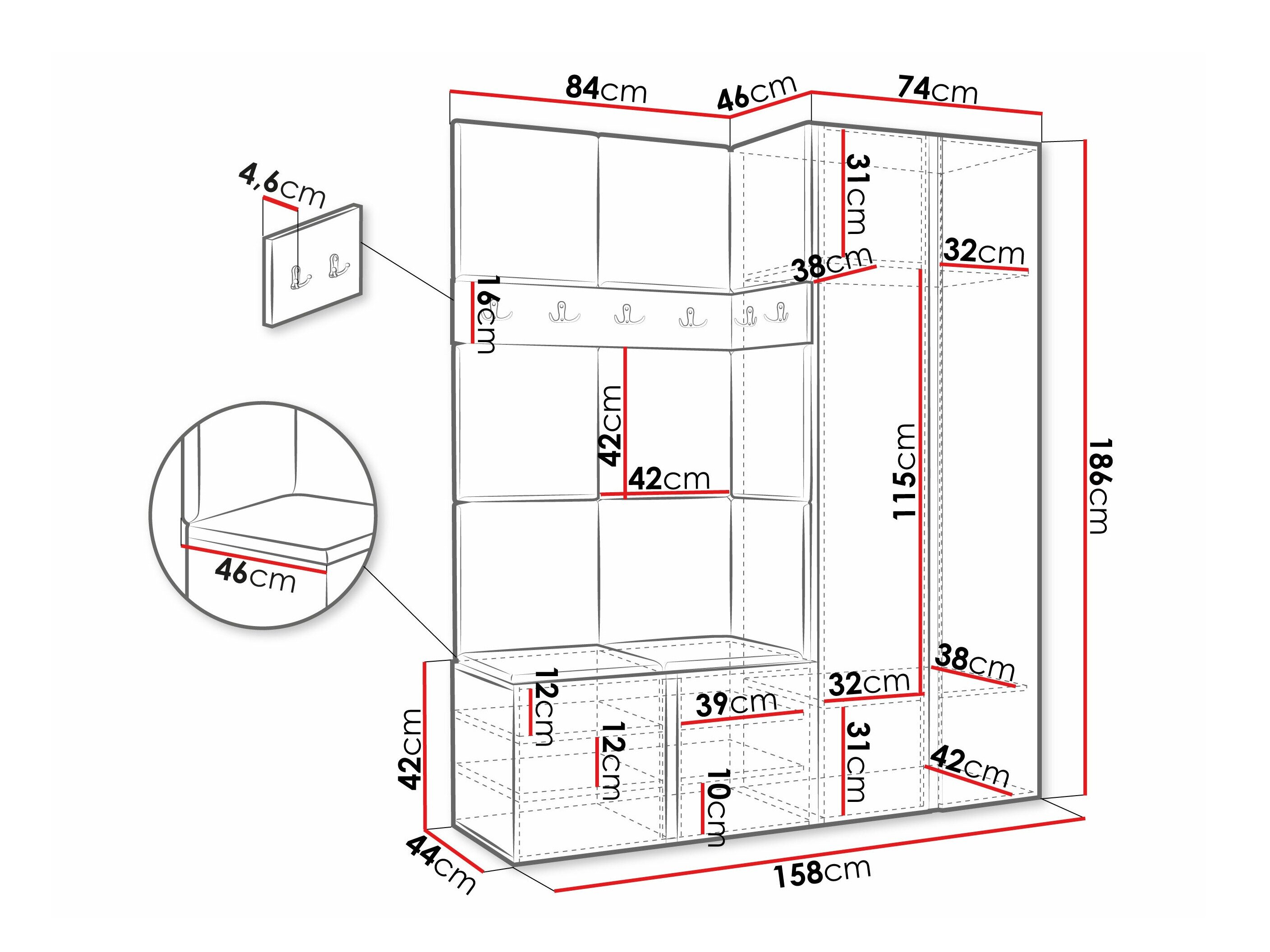 Entrésæt Pinis III (Grafit)