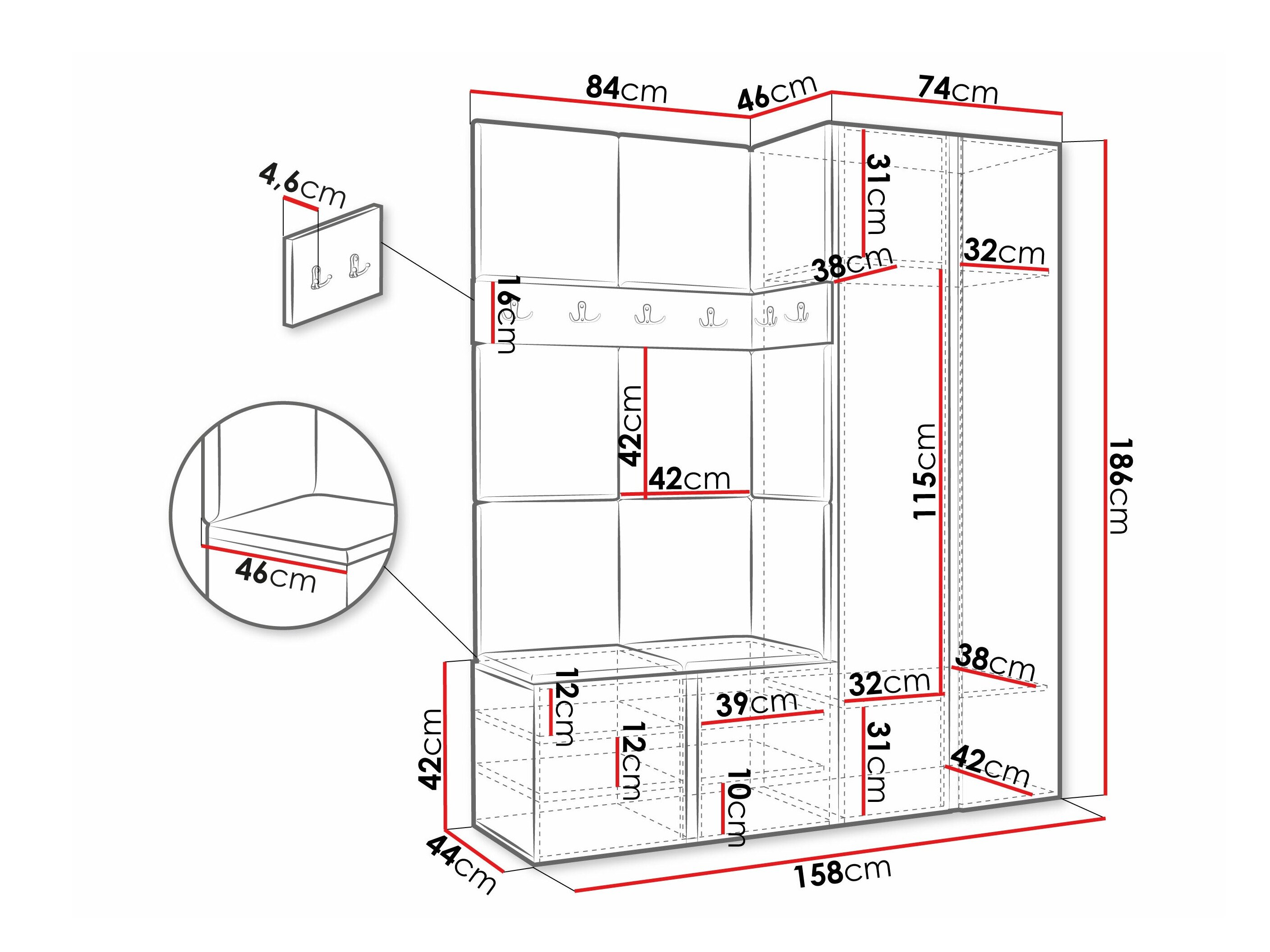 Entrésæt Pinis III (Grafit)