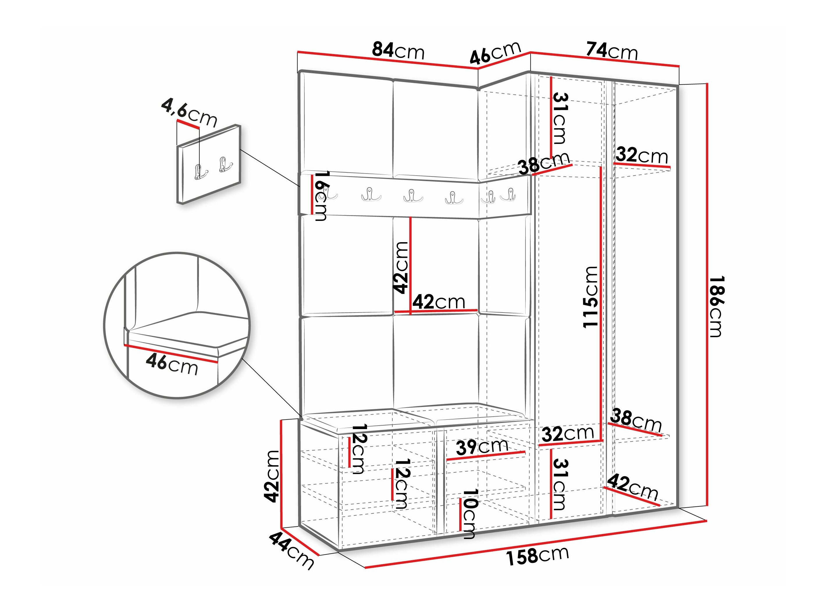 Entrésæt Pinis III (Grafit)