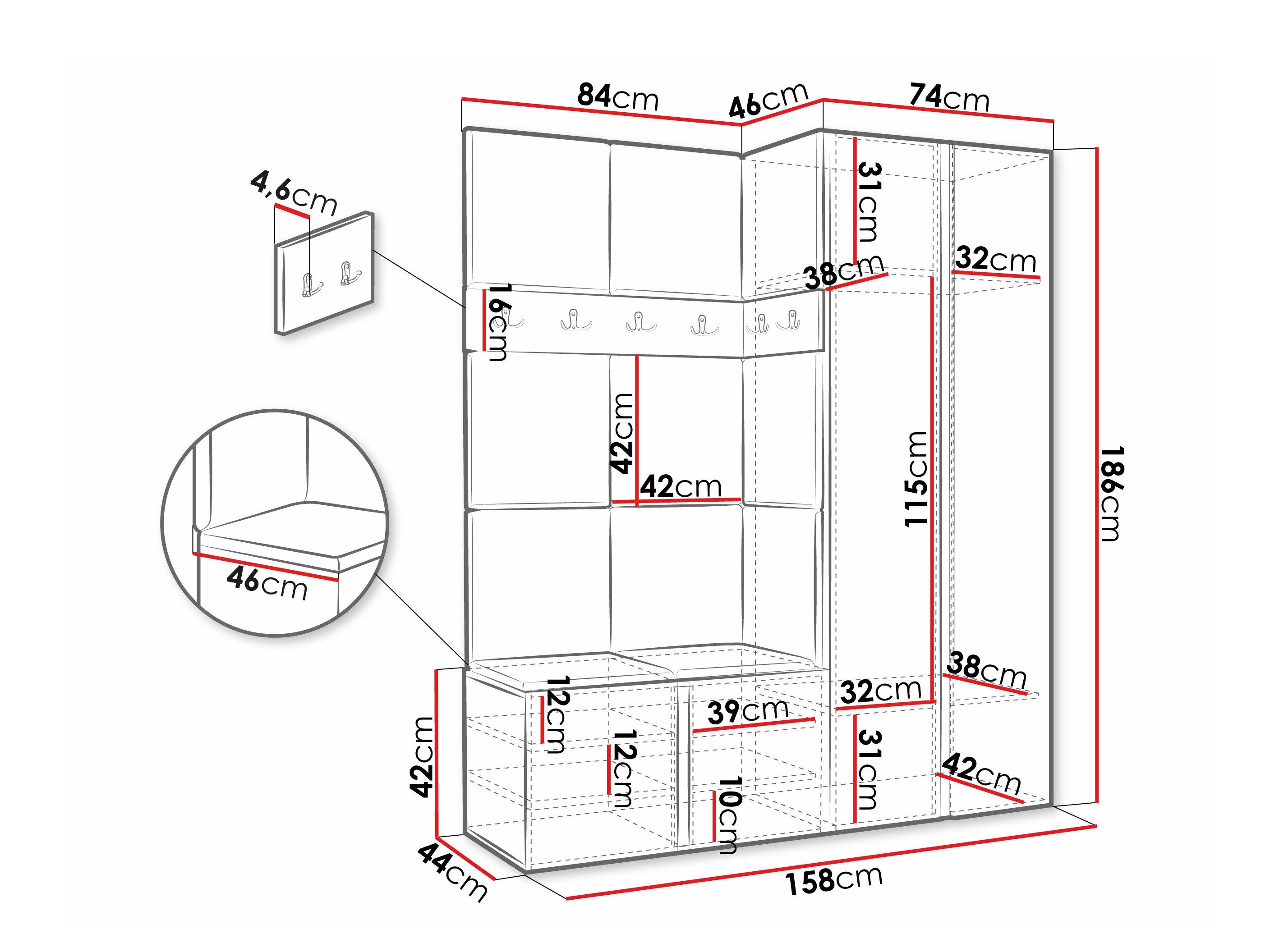 Entrésæt Pinis III (Grafit)