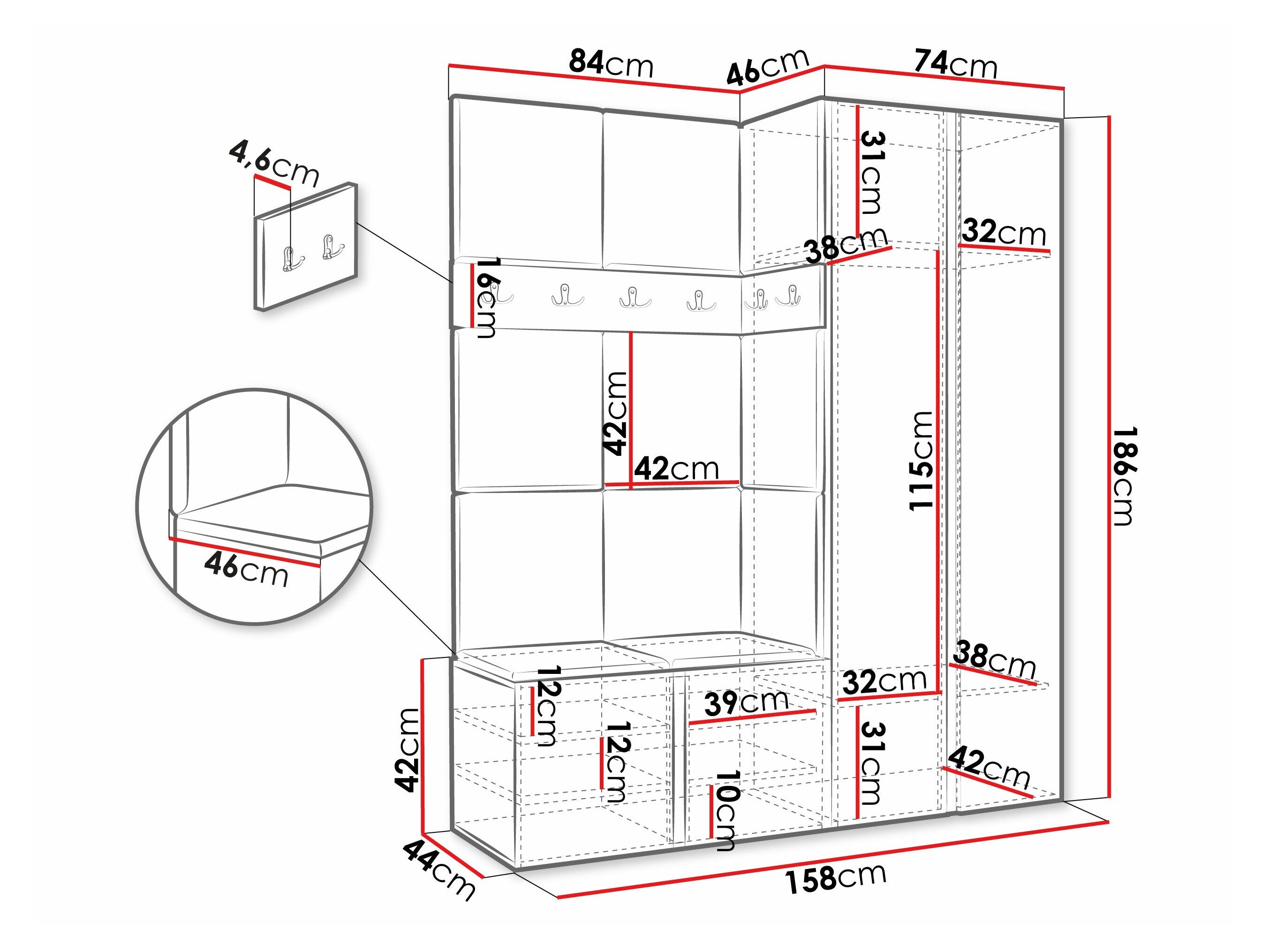 Entrésæt Pinis III (Grafit)