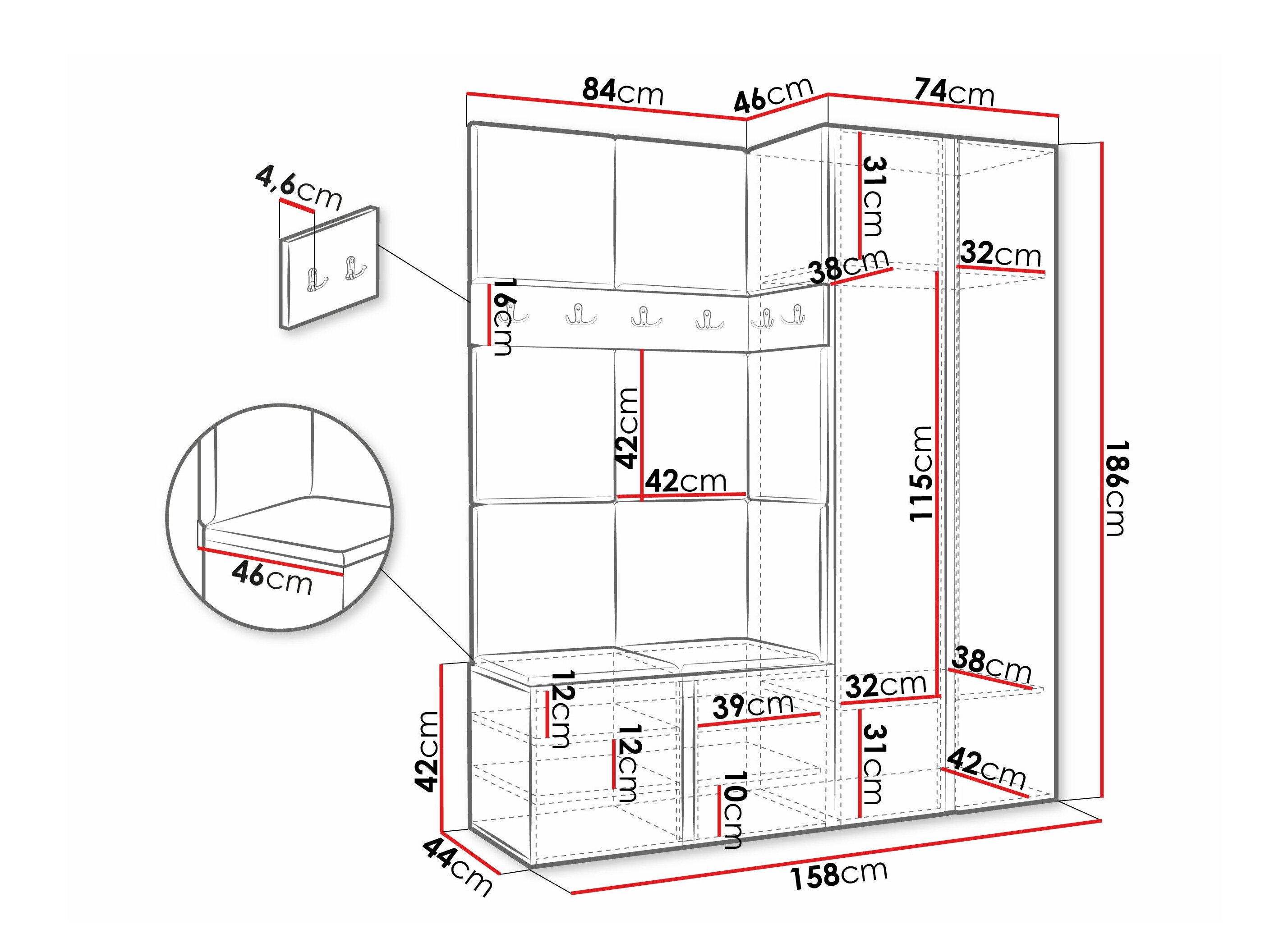 Entrésæt Pinis III (Grafit)