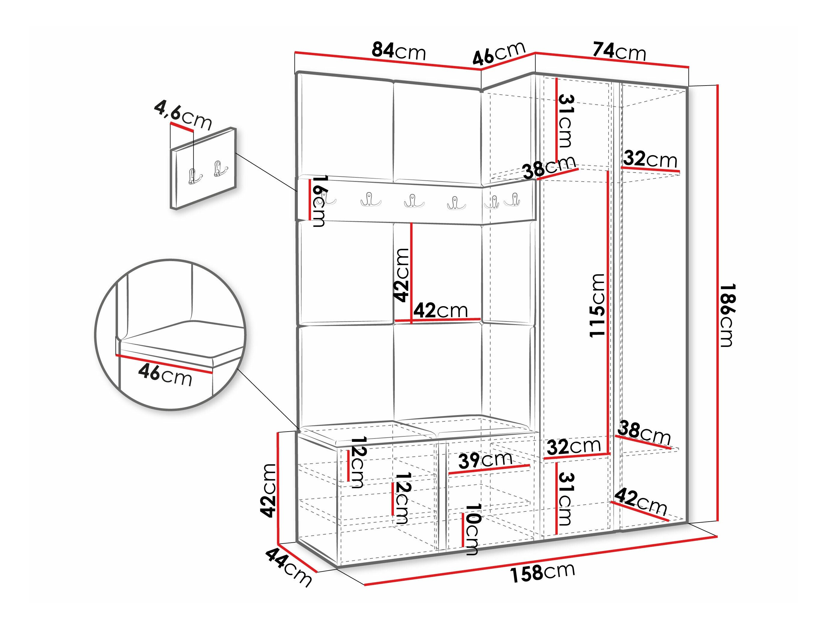 Entrésæt Pinis III (Hvid)