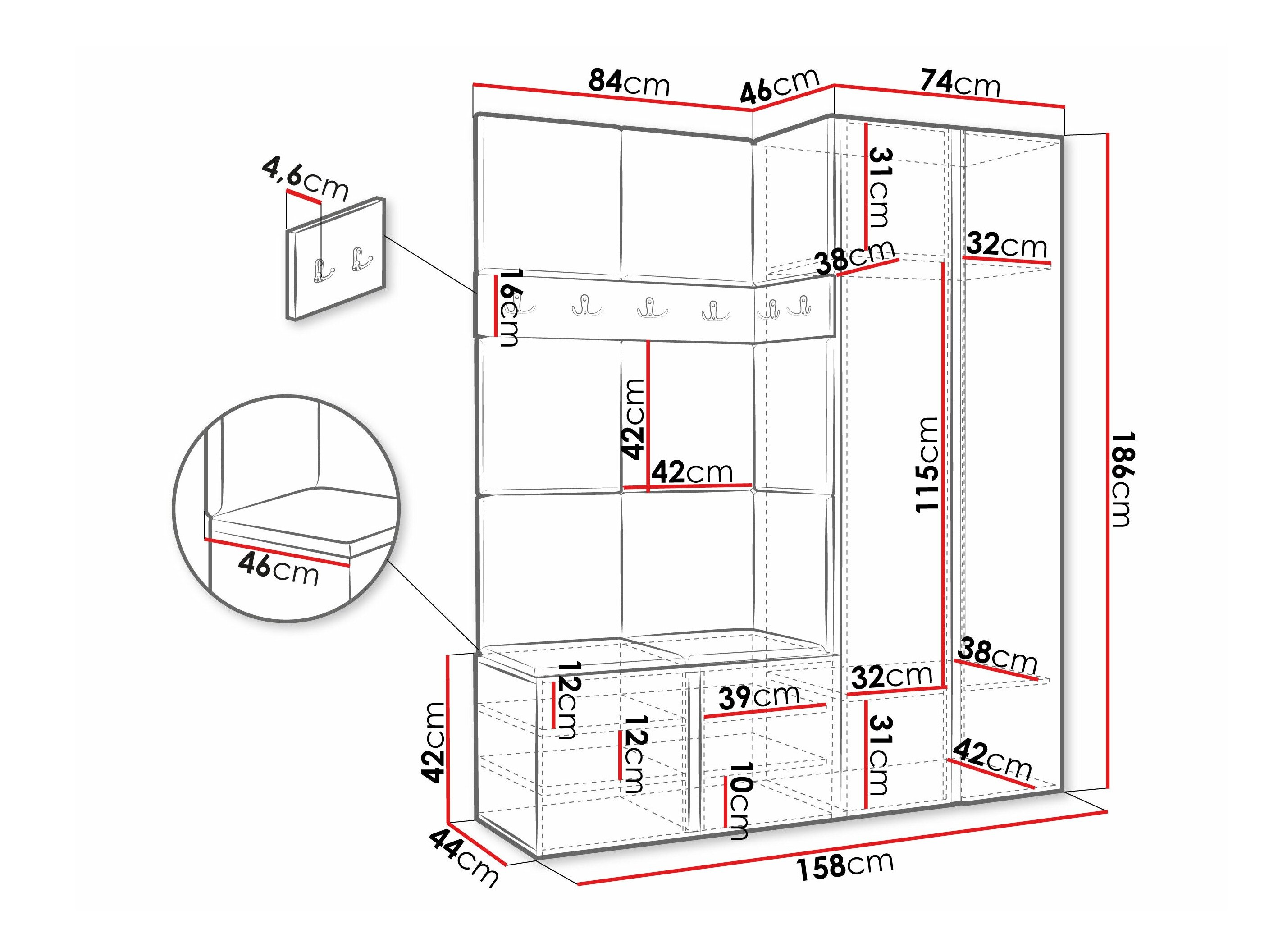 Entrésæt Pinis III (Hvid)