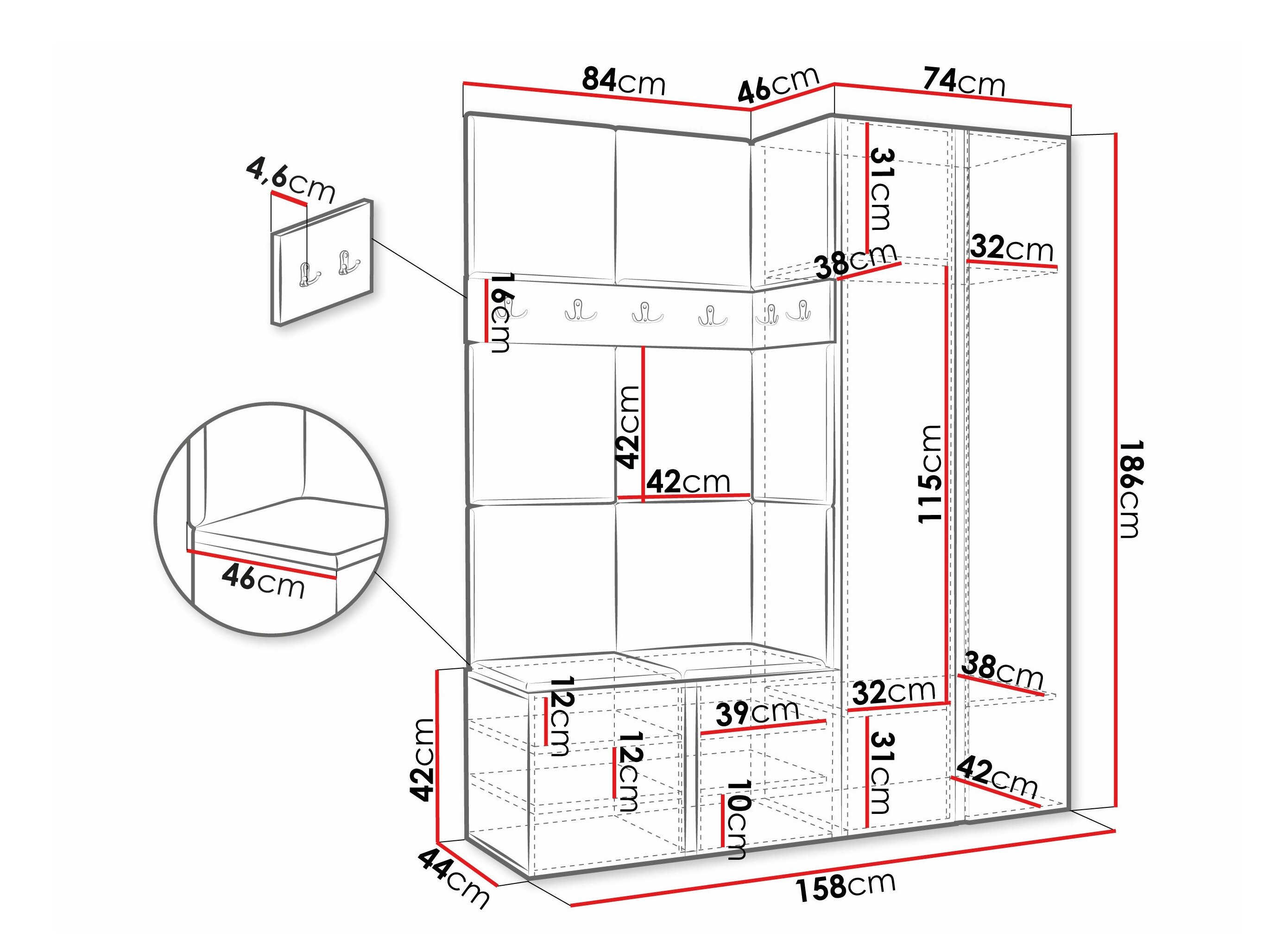 Entrésæt Pinis III (Hvid)