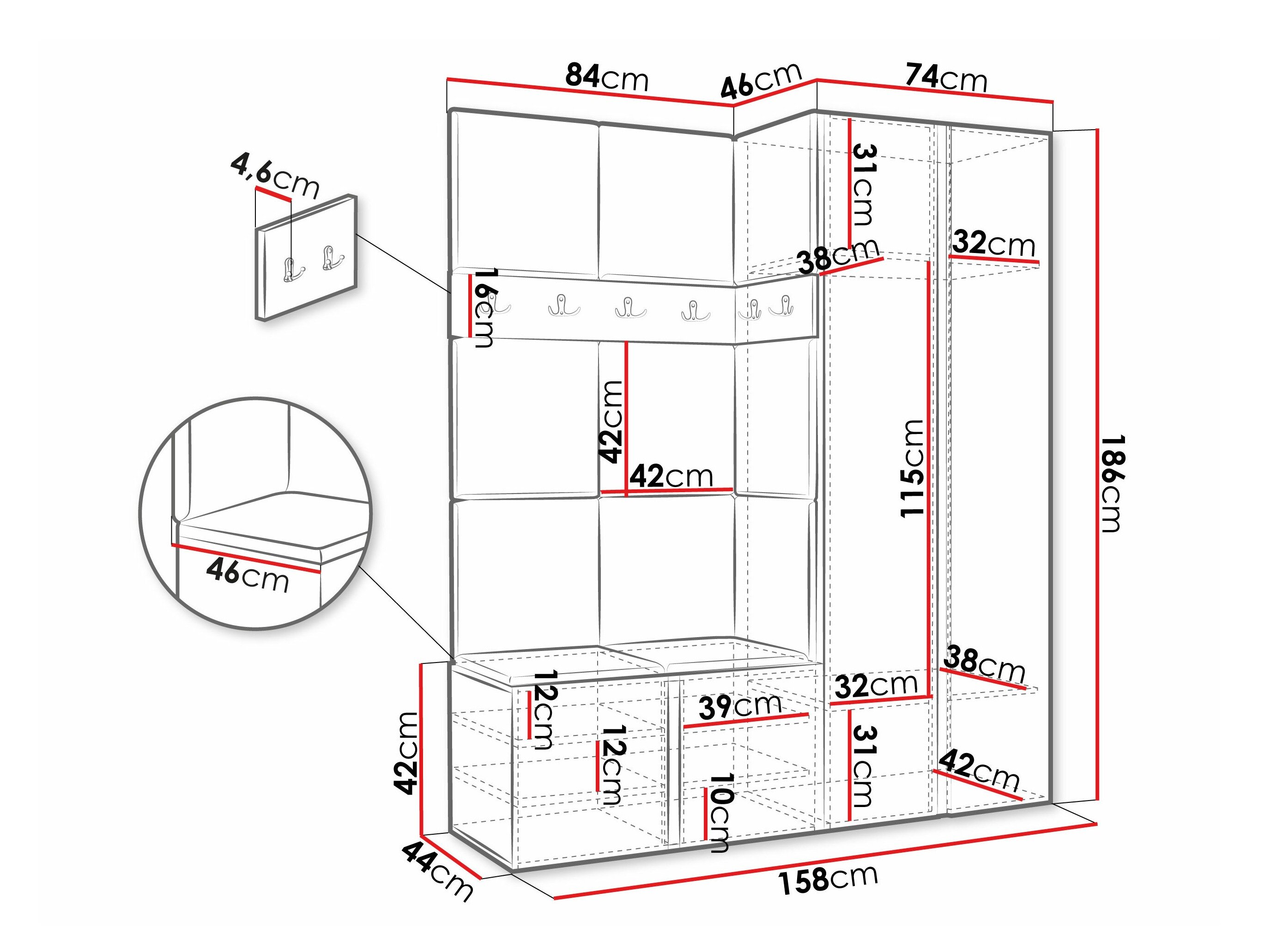Entrésæt Pinis III (Hvid)