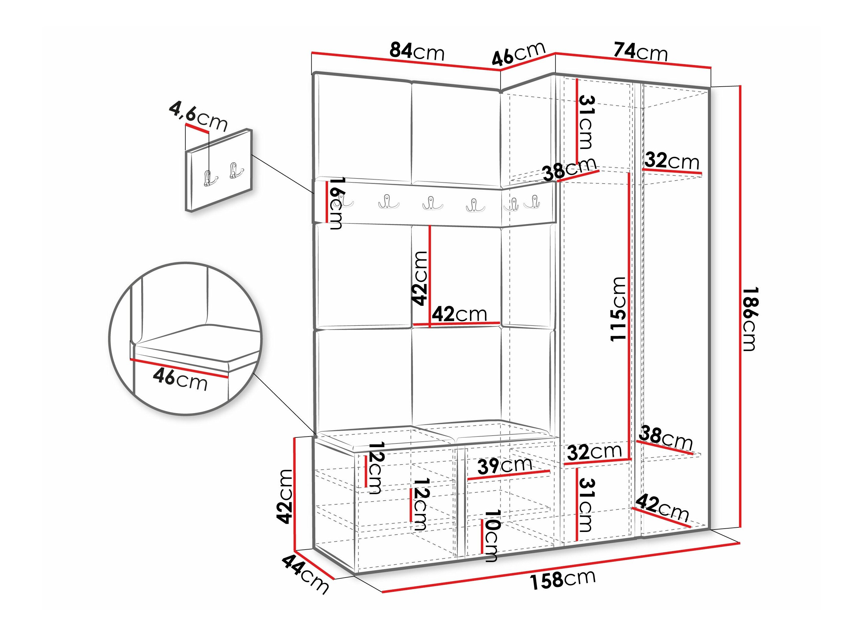 Entrésæt Pinis III (Hvid)