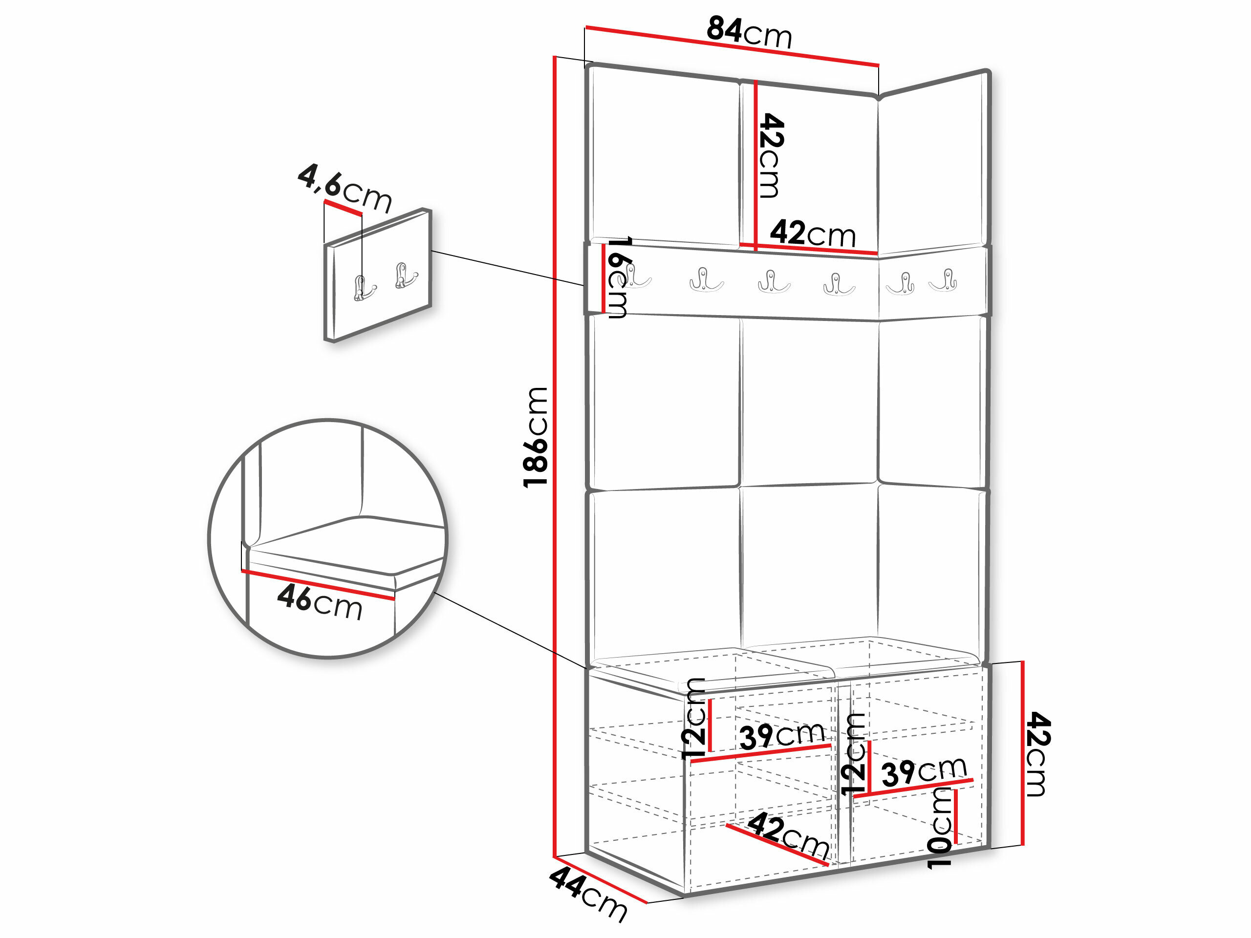 Entrésæt Hartford 264 (Artisan eg)