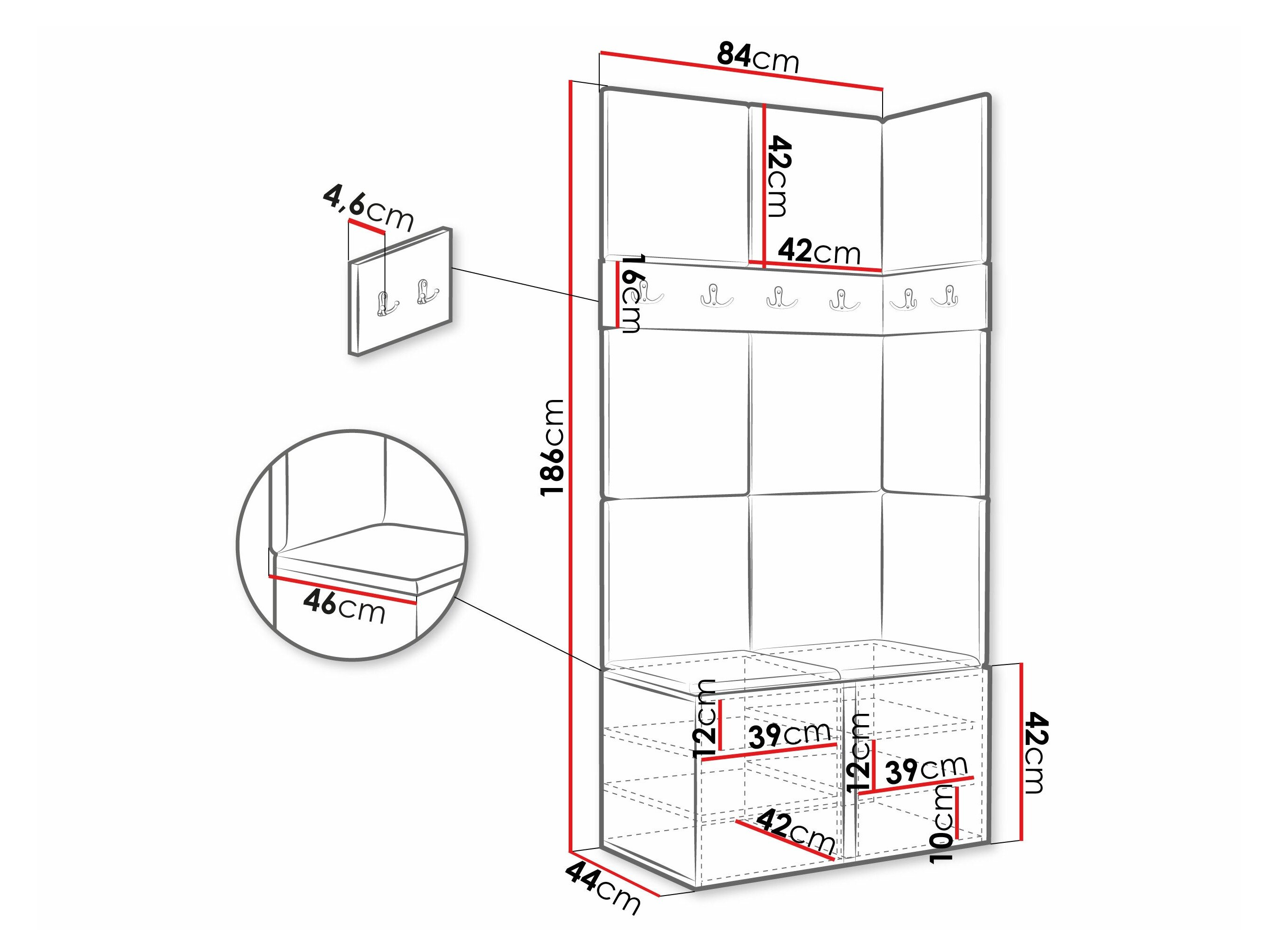Entrésæt Hartford 264 (Grafit)