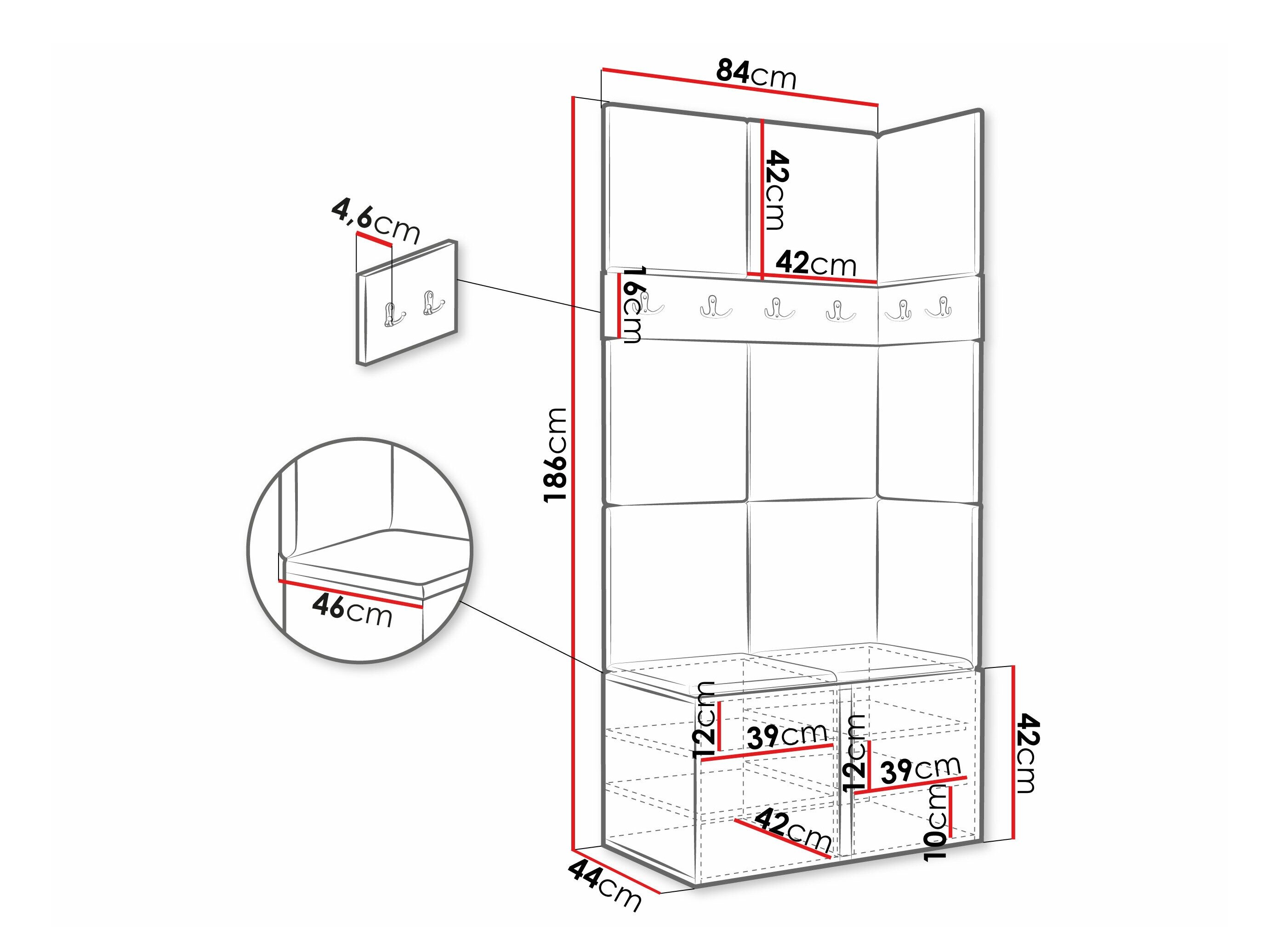 Entrésæt Hartford 264 (Grafit)