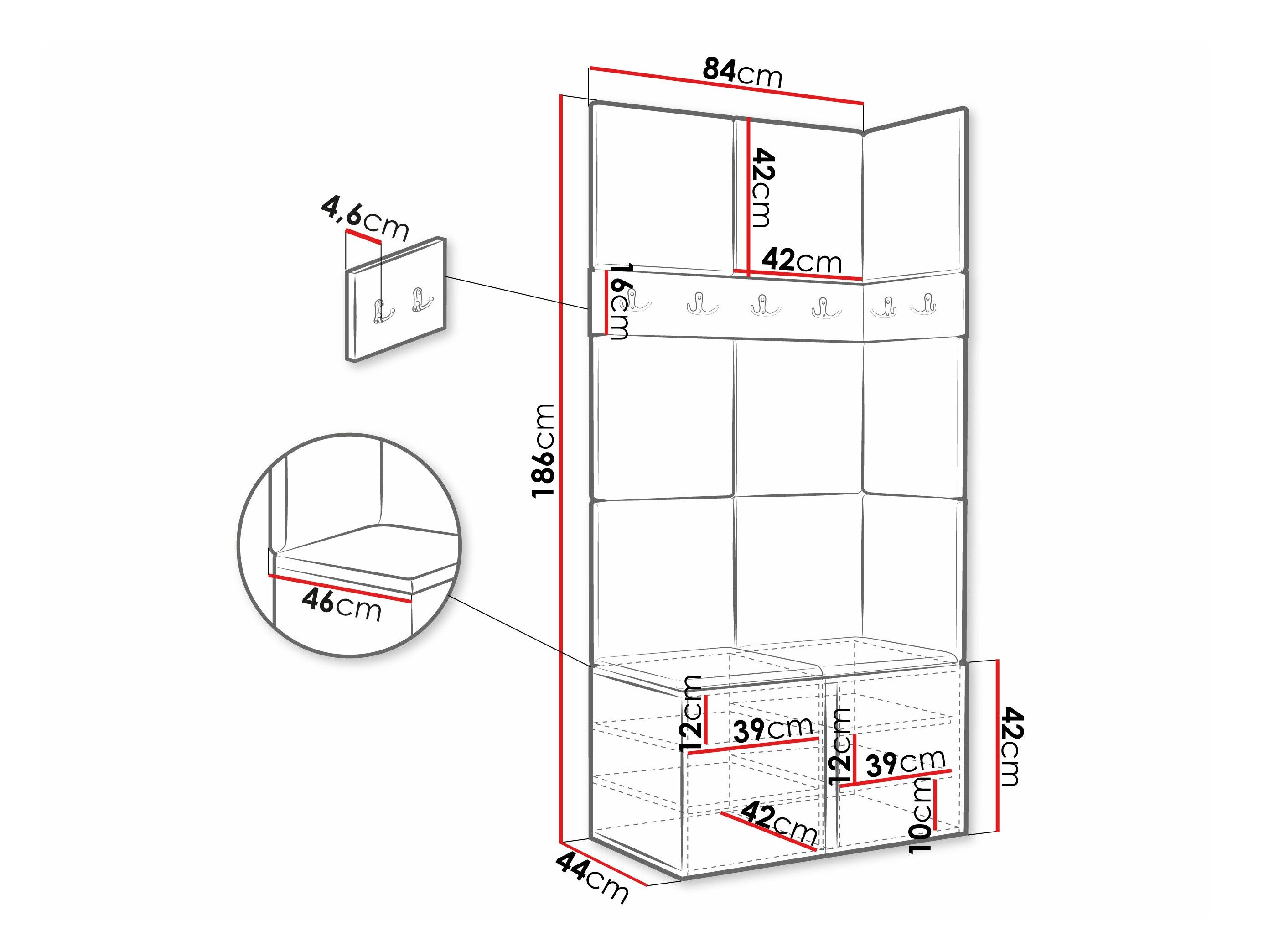 Entrésæt Hartford 264 (Grafit)