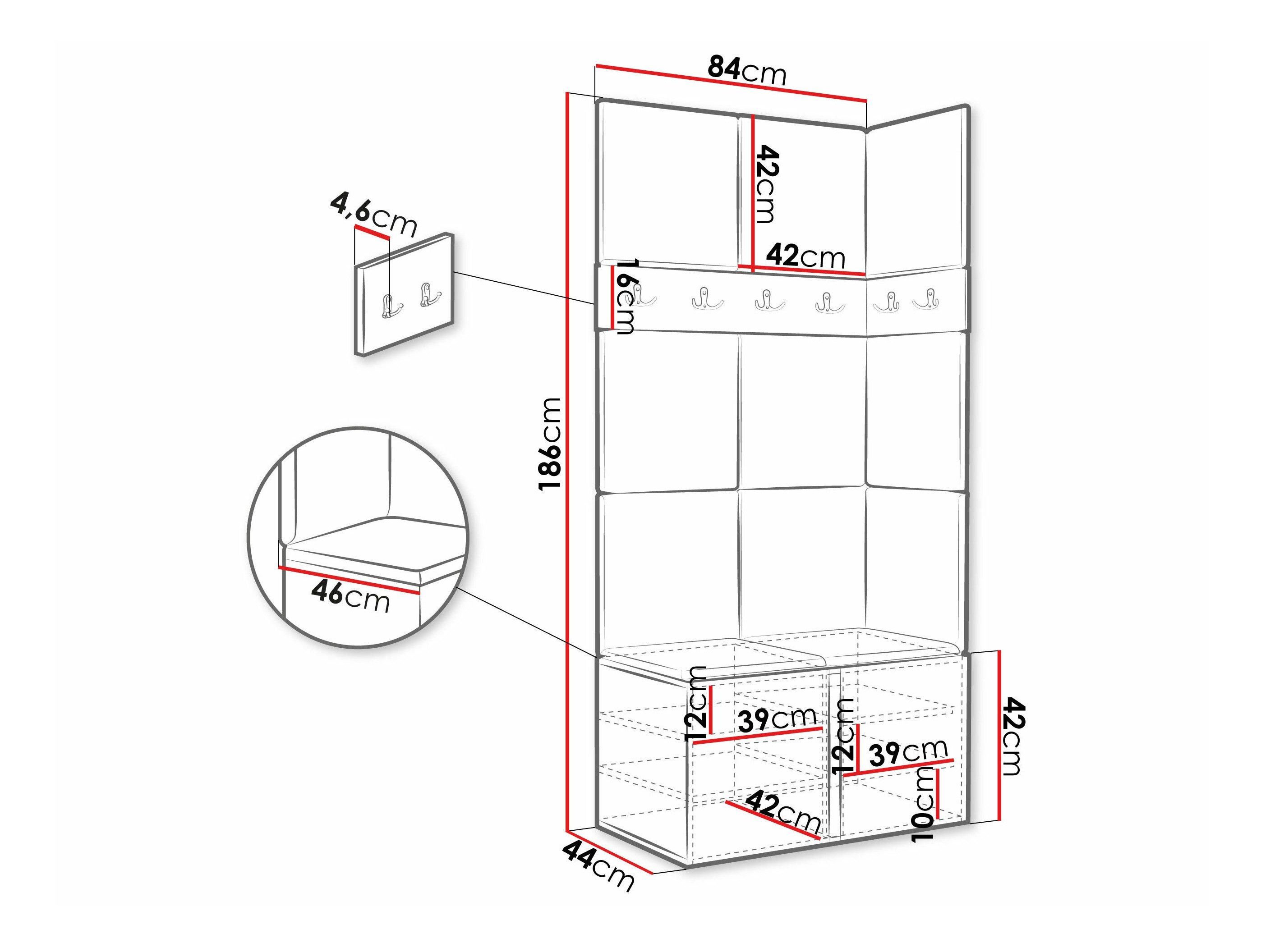 Entrésæt Hartford 264 (Hvid)