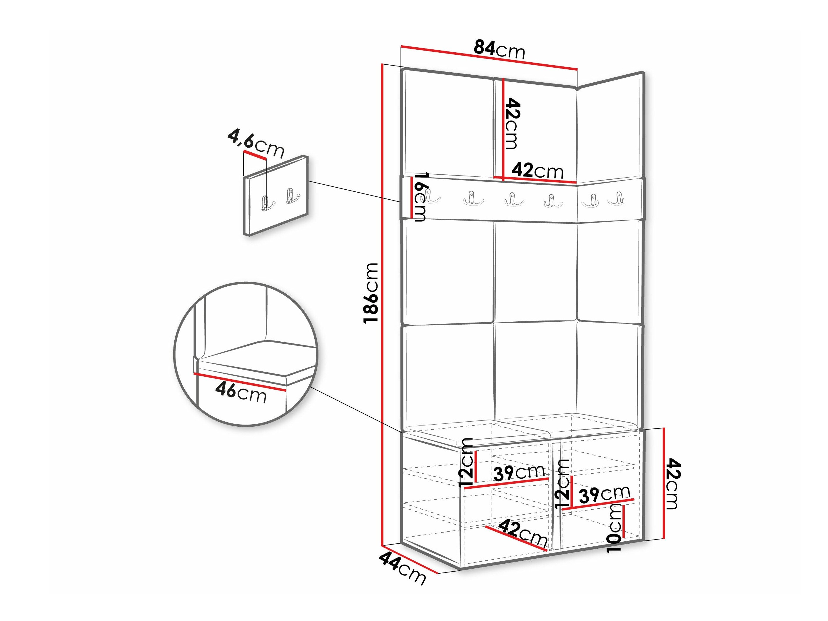 Entrésæt Pinis I (Hvid)