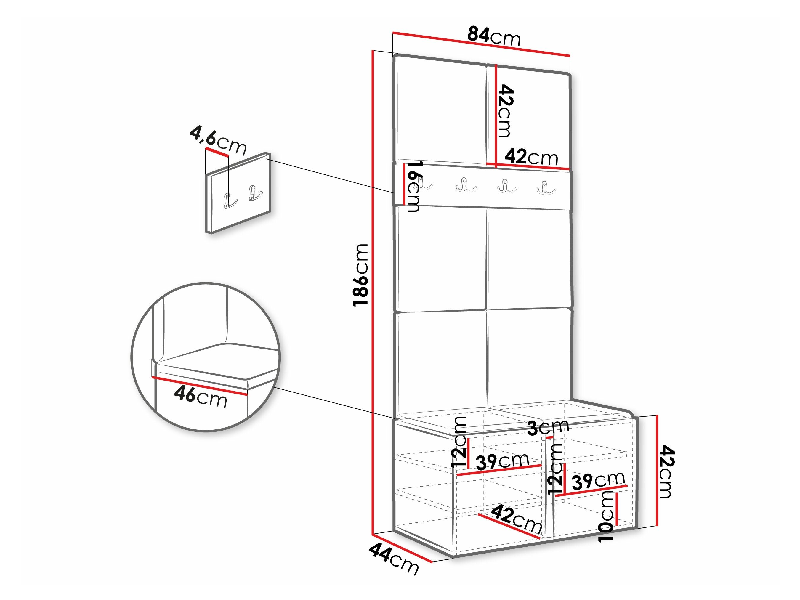Entrésæt Hartford 267 (Artisan eg)