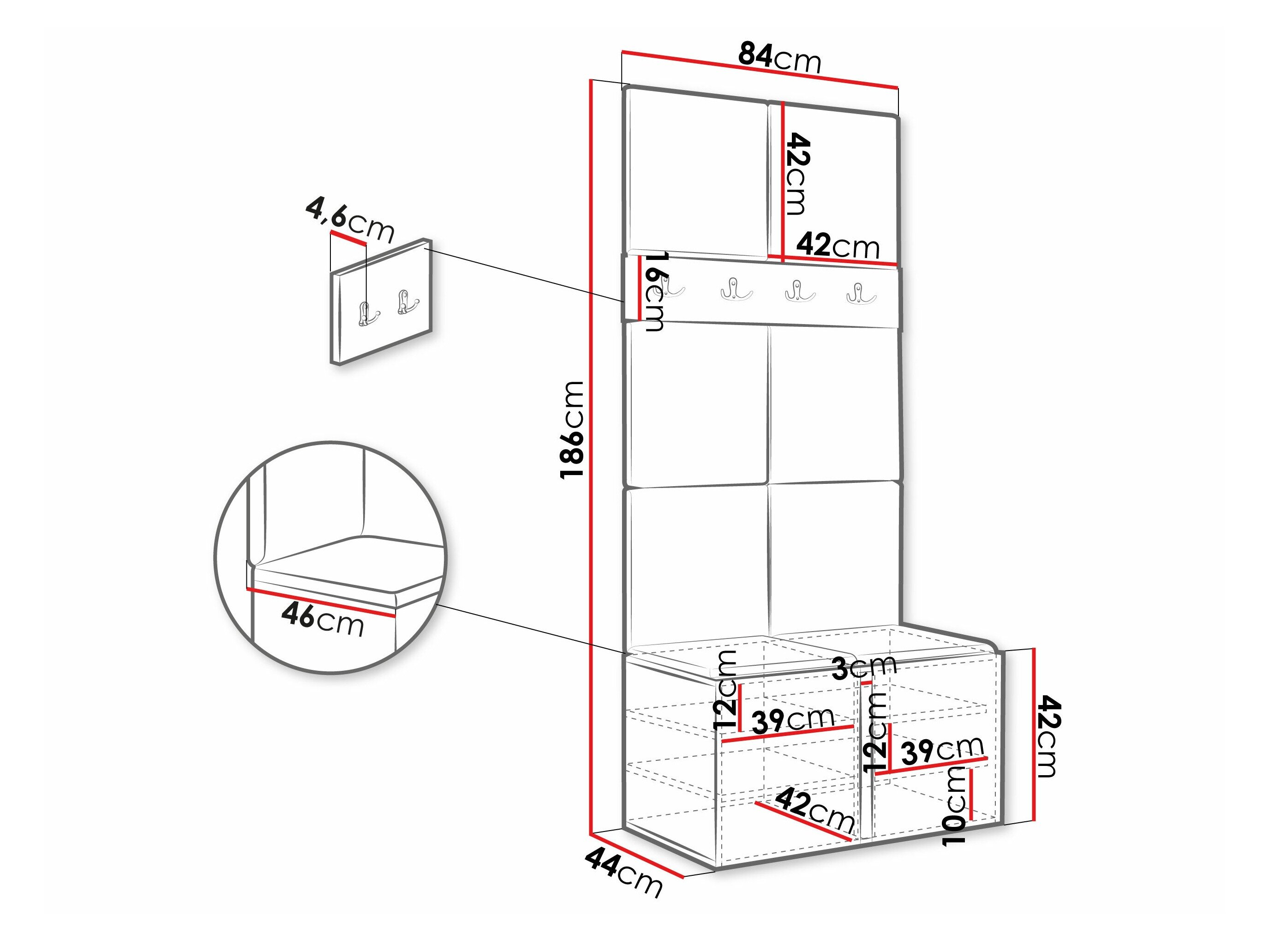 Entrésæt Hartford 267 (Artisan eg)
