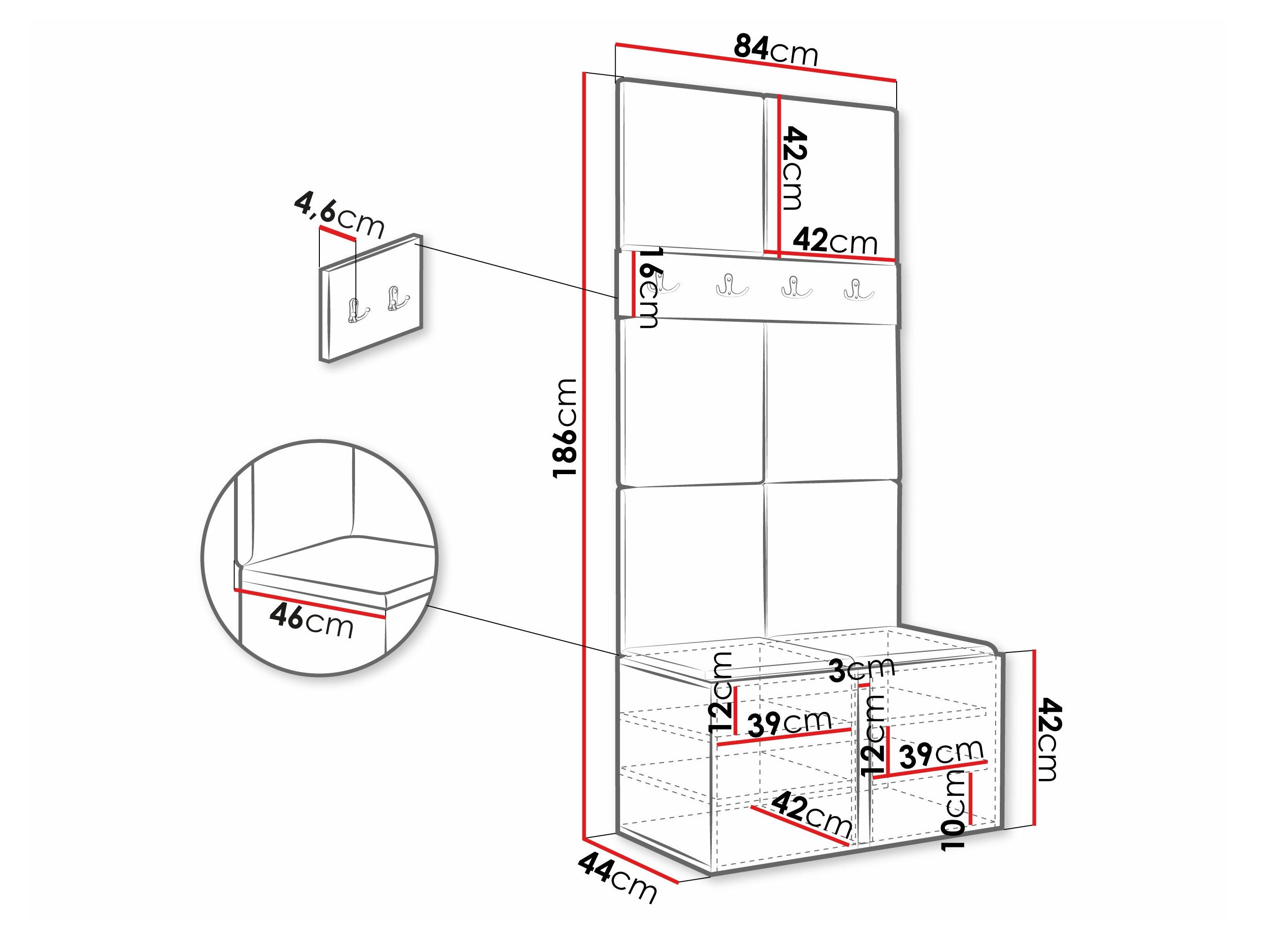 Entrésæt Hartford 267 (Grafit)