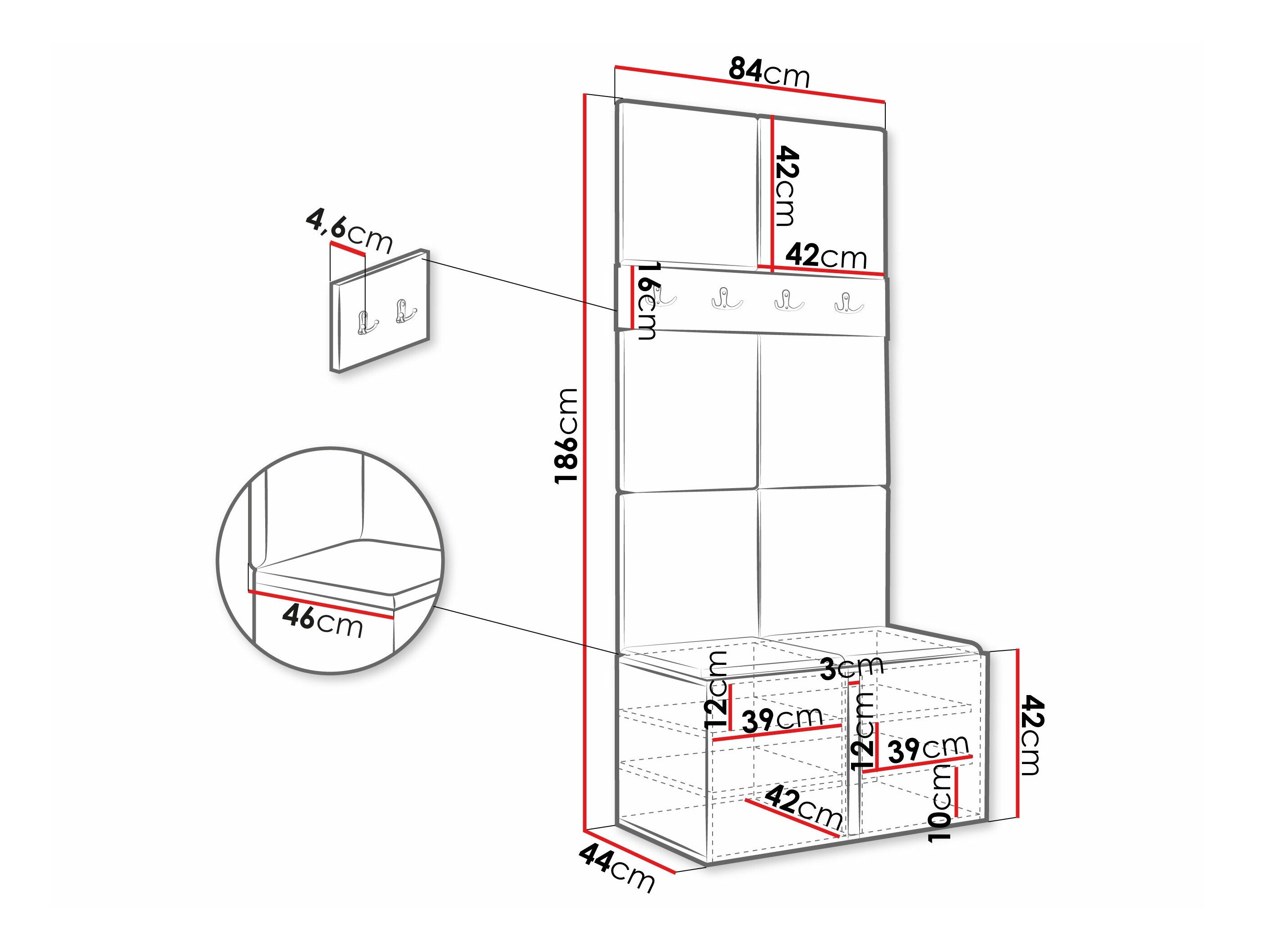 Entrésæt Hartford 267 (Hvid)