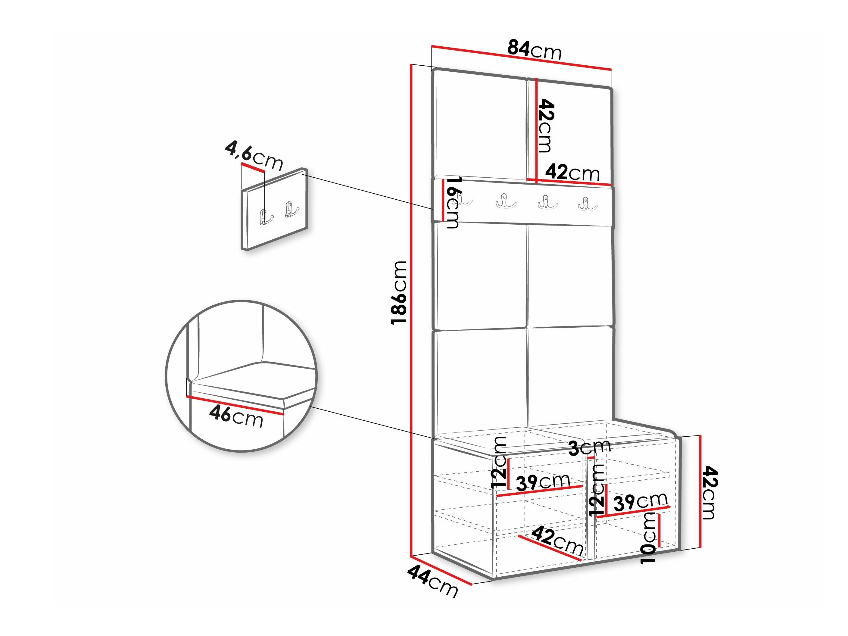 Entrésæt Pinis IV (Hvid)