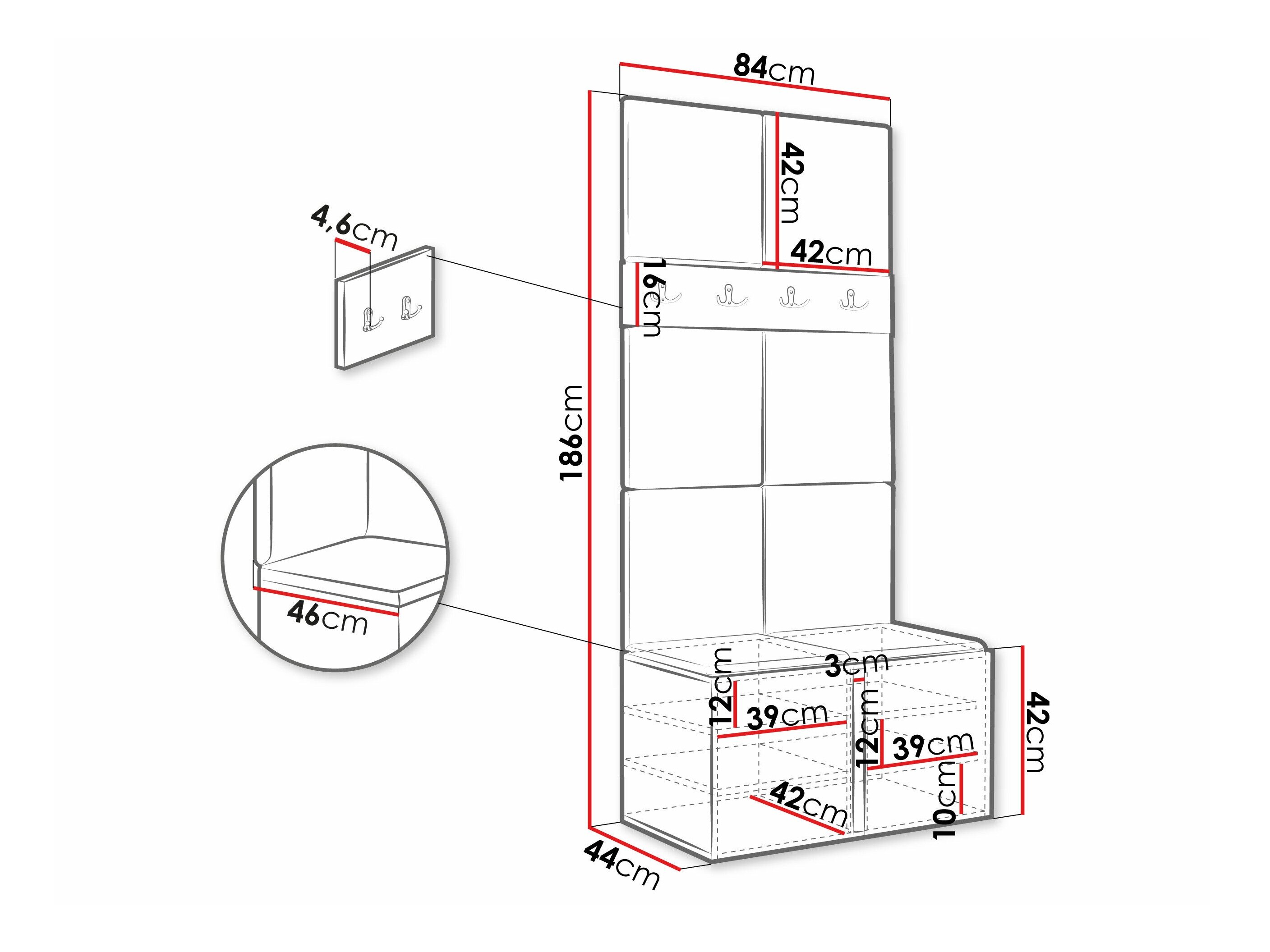 Gangmeubelset Pinis IV (Wit)