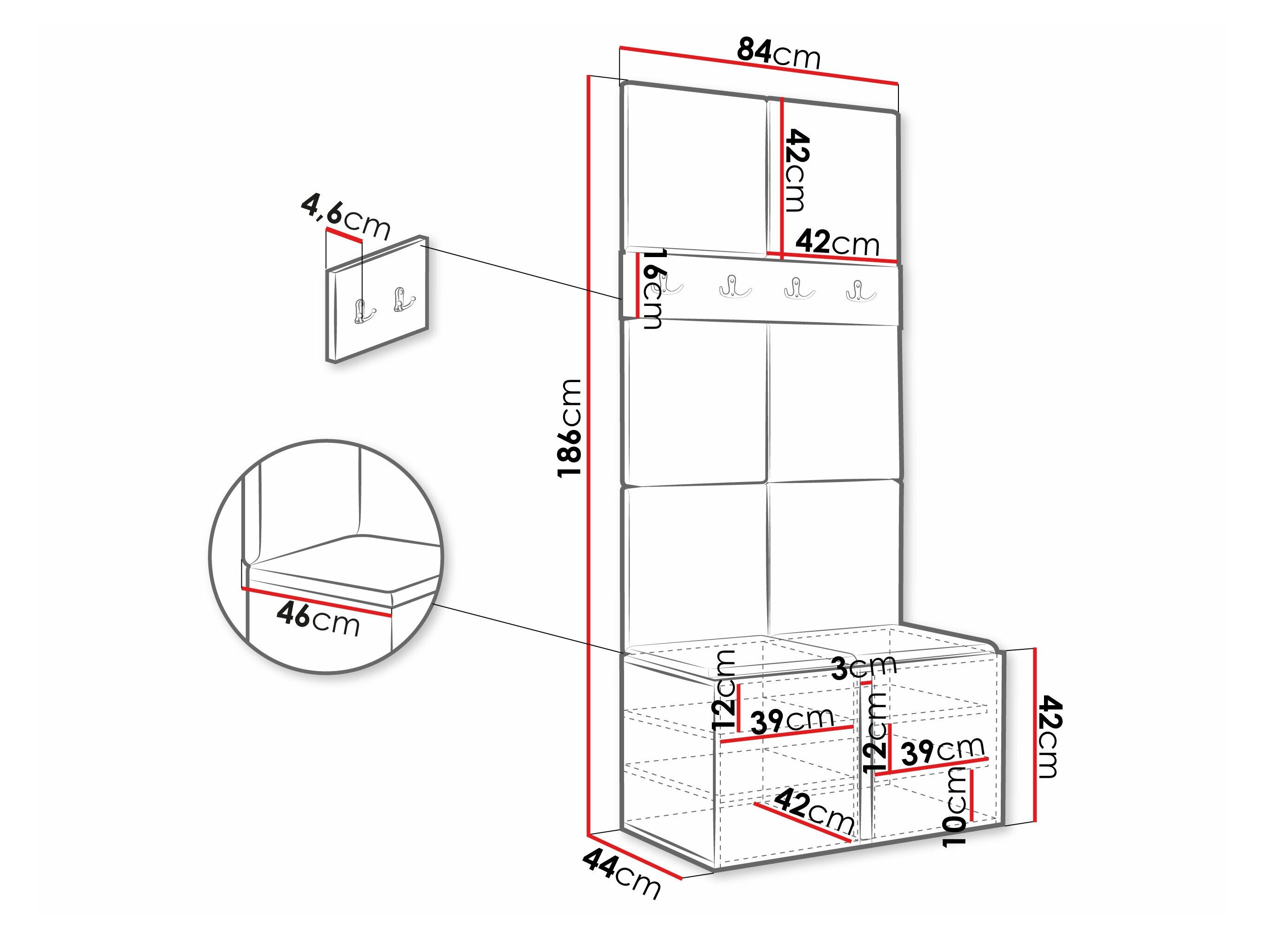 Gangmeubelset Pinis IV (Wit)