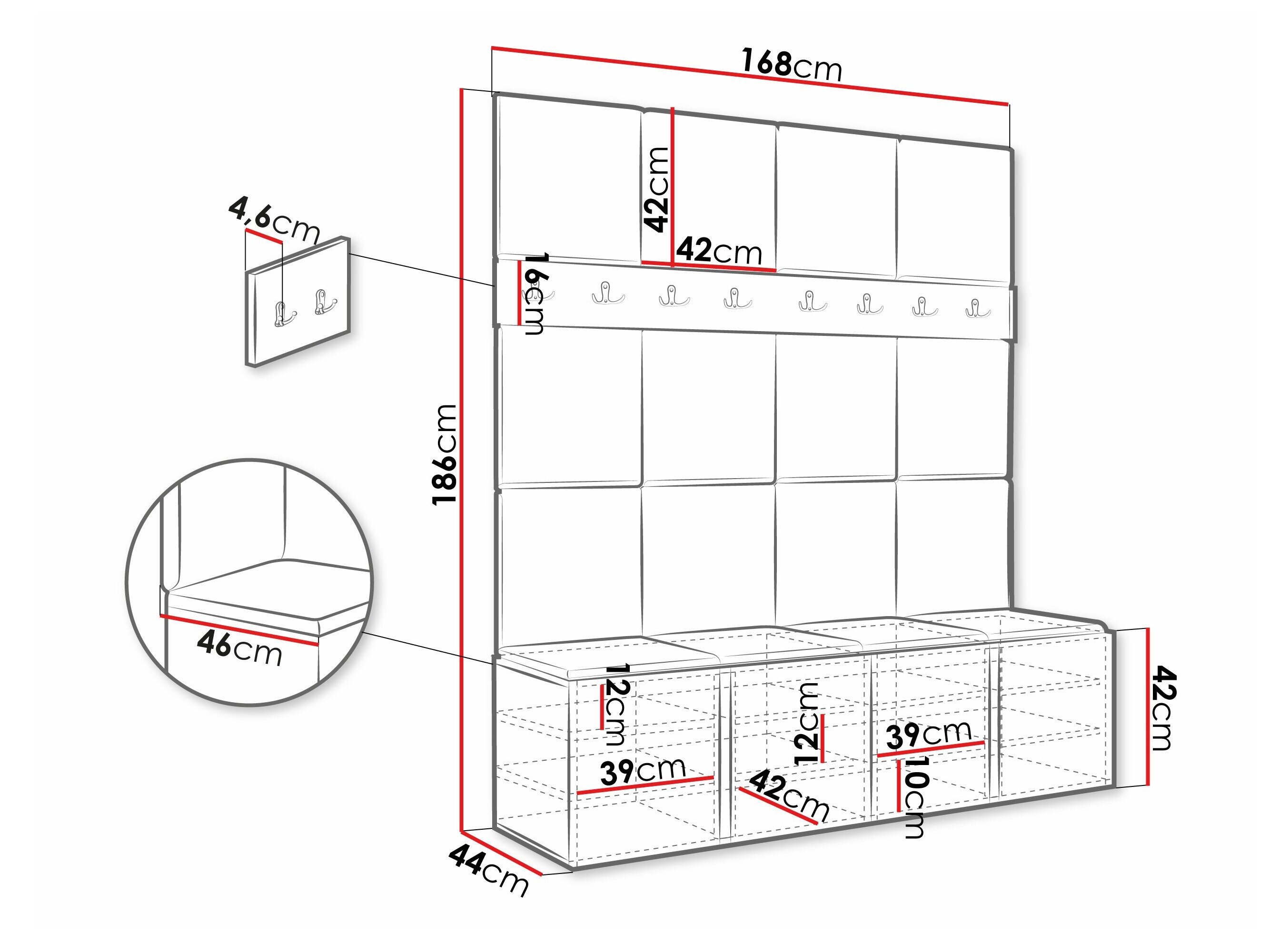 Entrésæt Hartford 268 (Øko læder blødt 017)