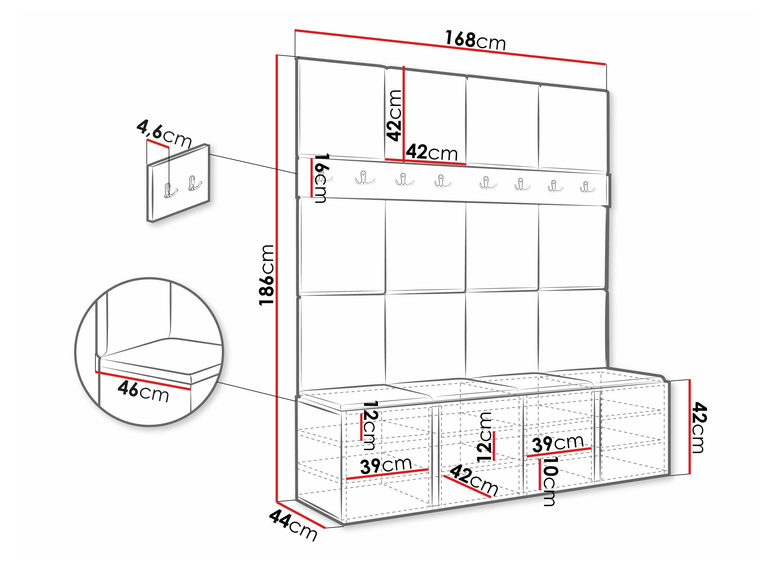 Entrésæt Pinis V (Øko læder blødt 011)