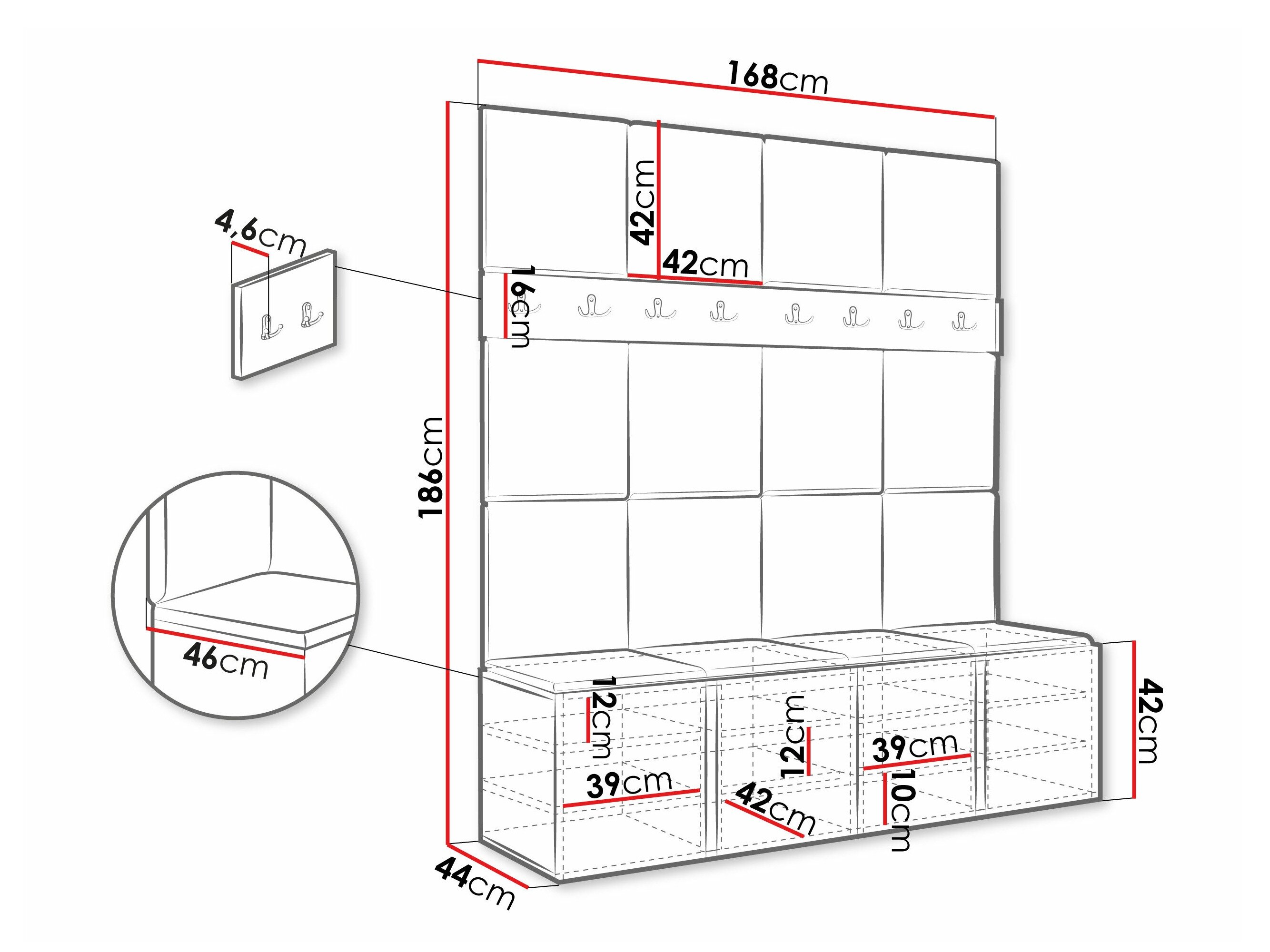 Entrésæt Pinis V (Øko læder blødt 011)