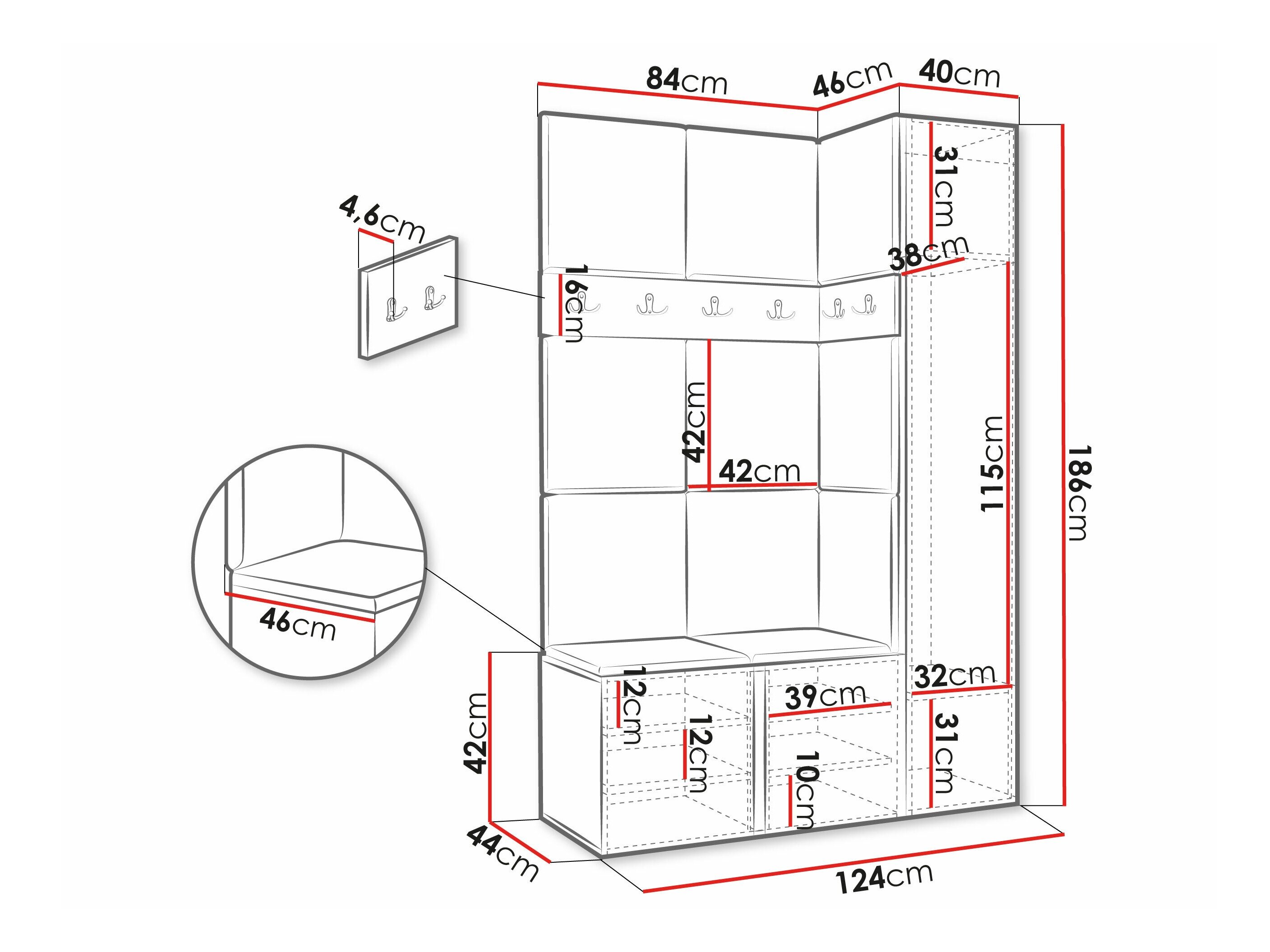 Entrésæt Hartford 471 (Artisan eg)