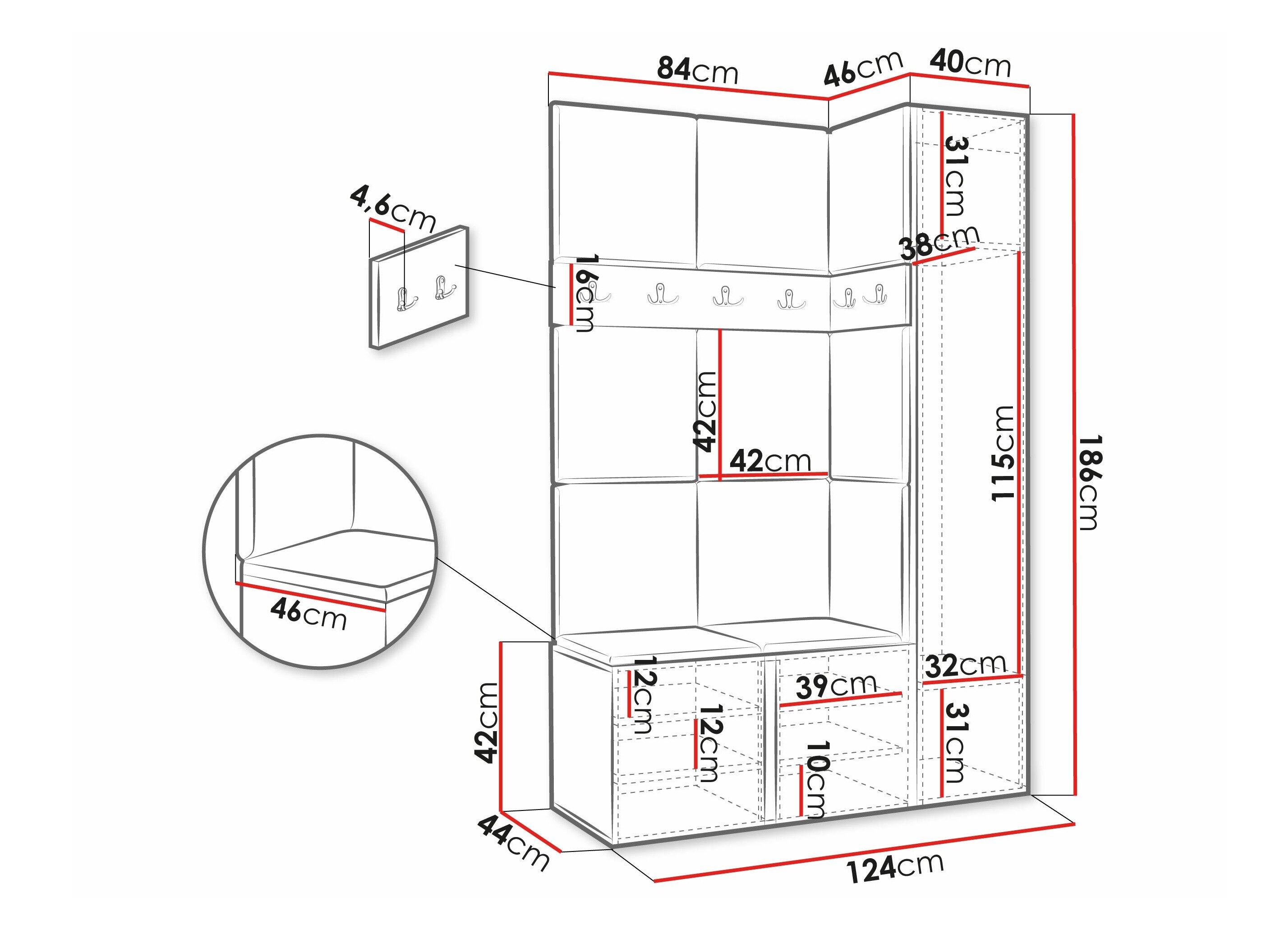 Entrésæt Hartford 471 (Artisan eg)