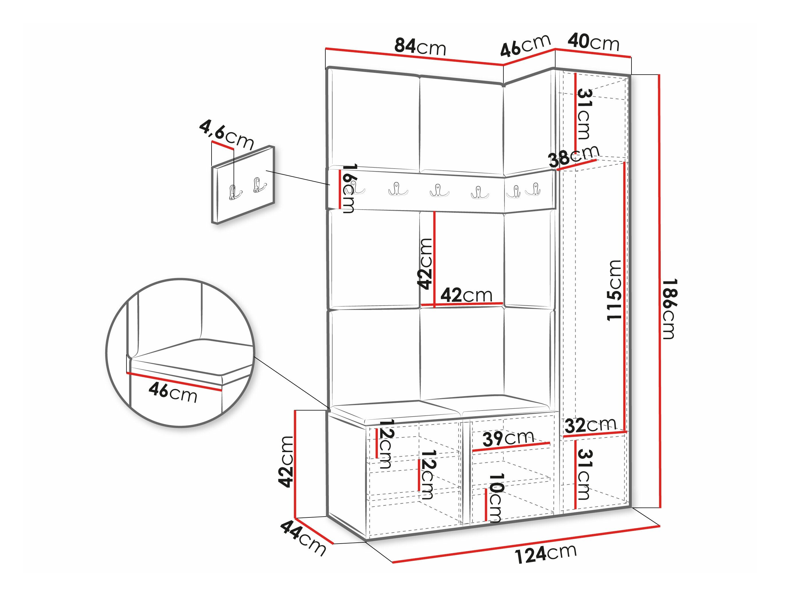 Entrésæt Hartford 471 (Grafit)