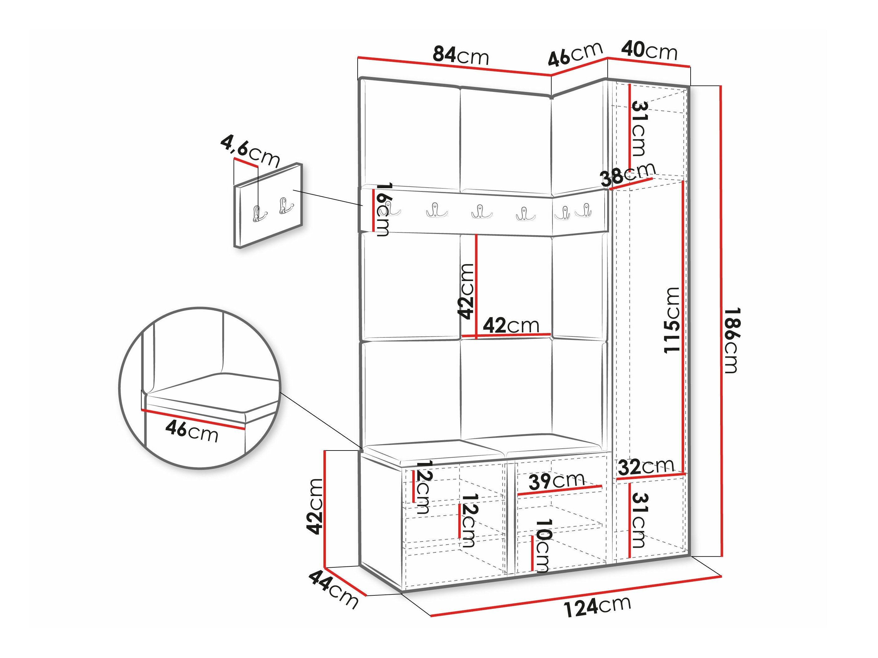 Entrésæt Hartford 471 (Grafit)