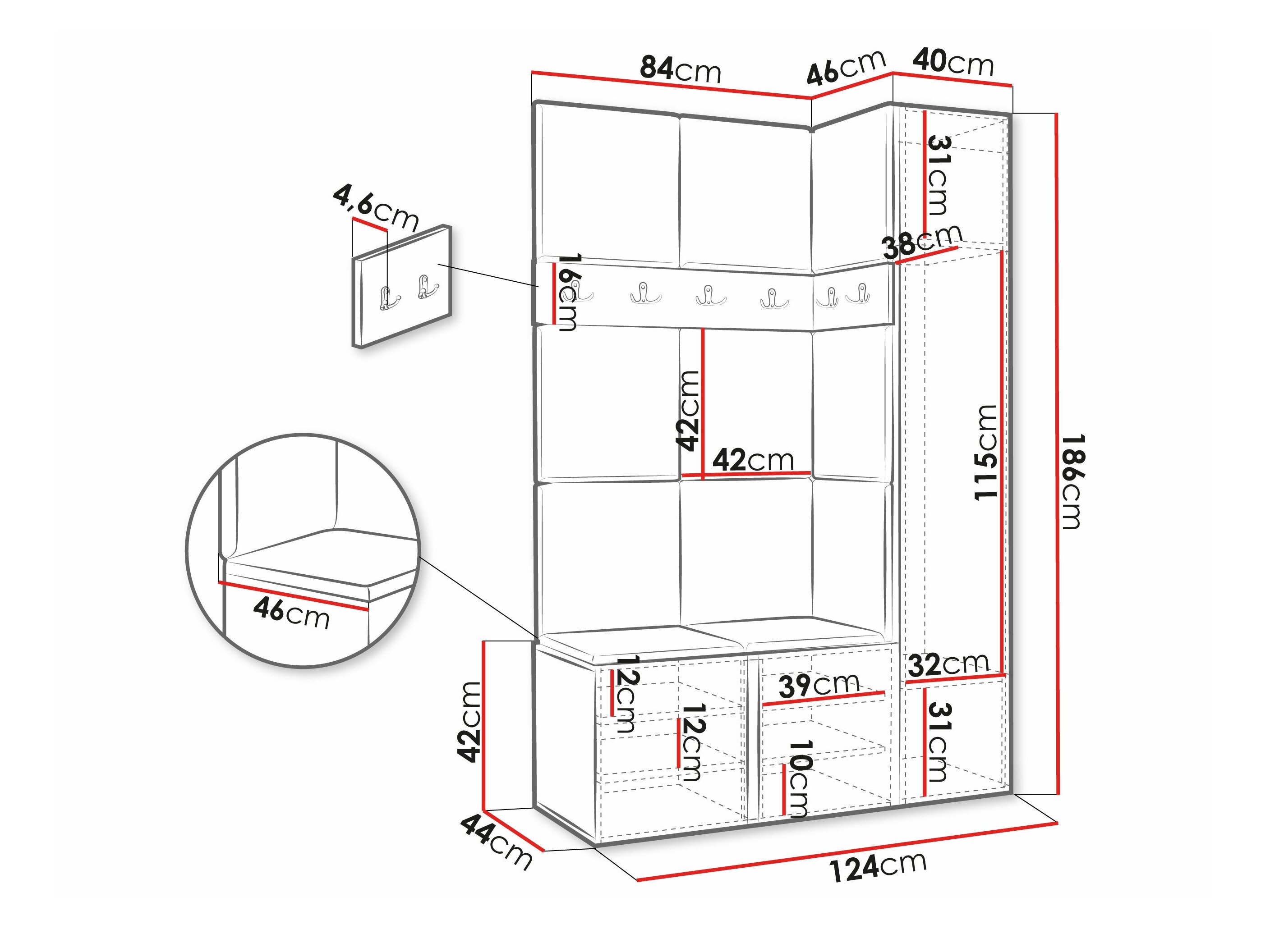 Entrésæt Hartford 471 (Hvid)