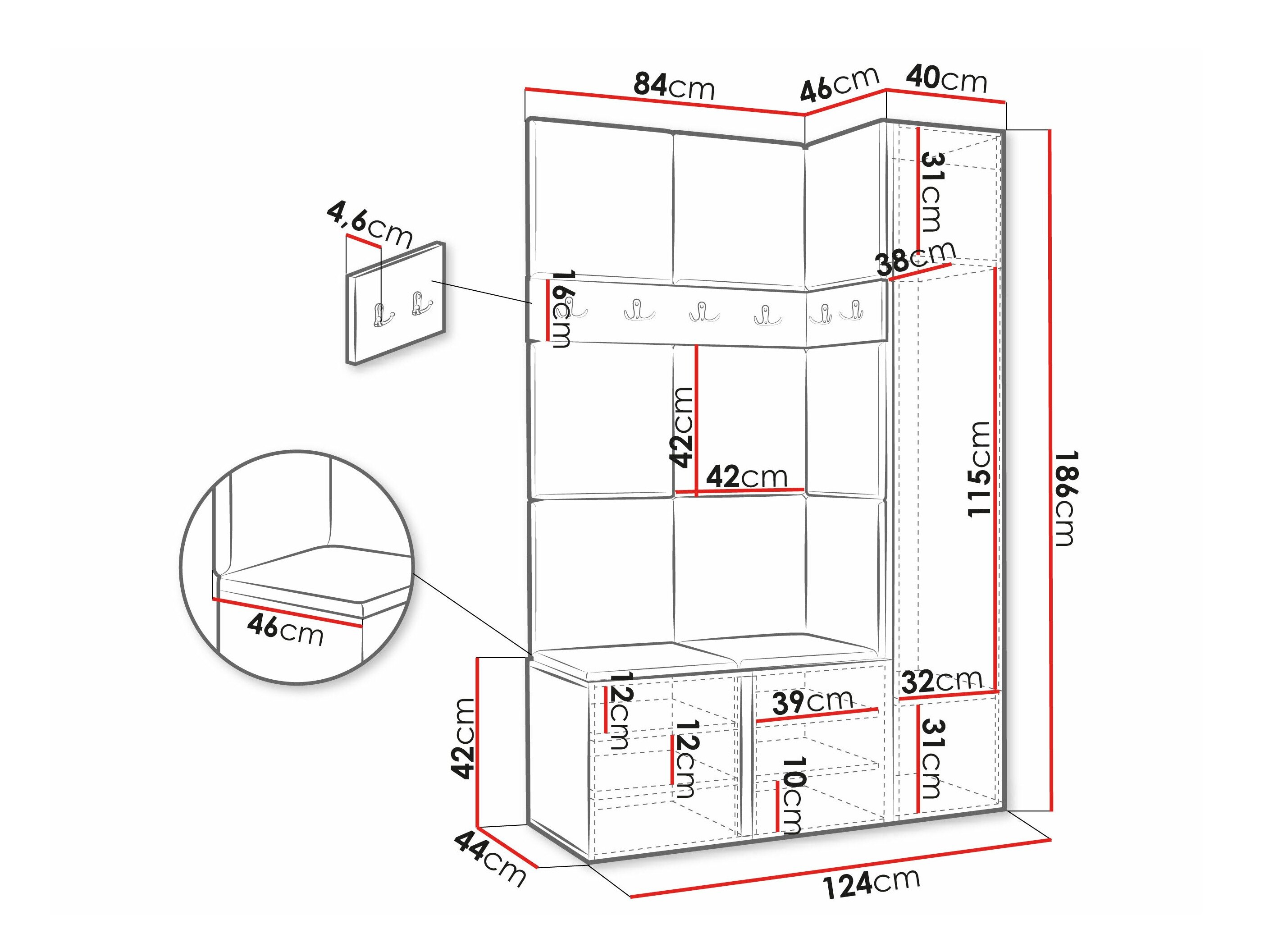 Entrésæt Pinis IX (Hvid)