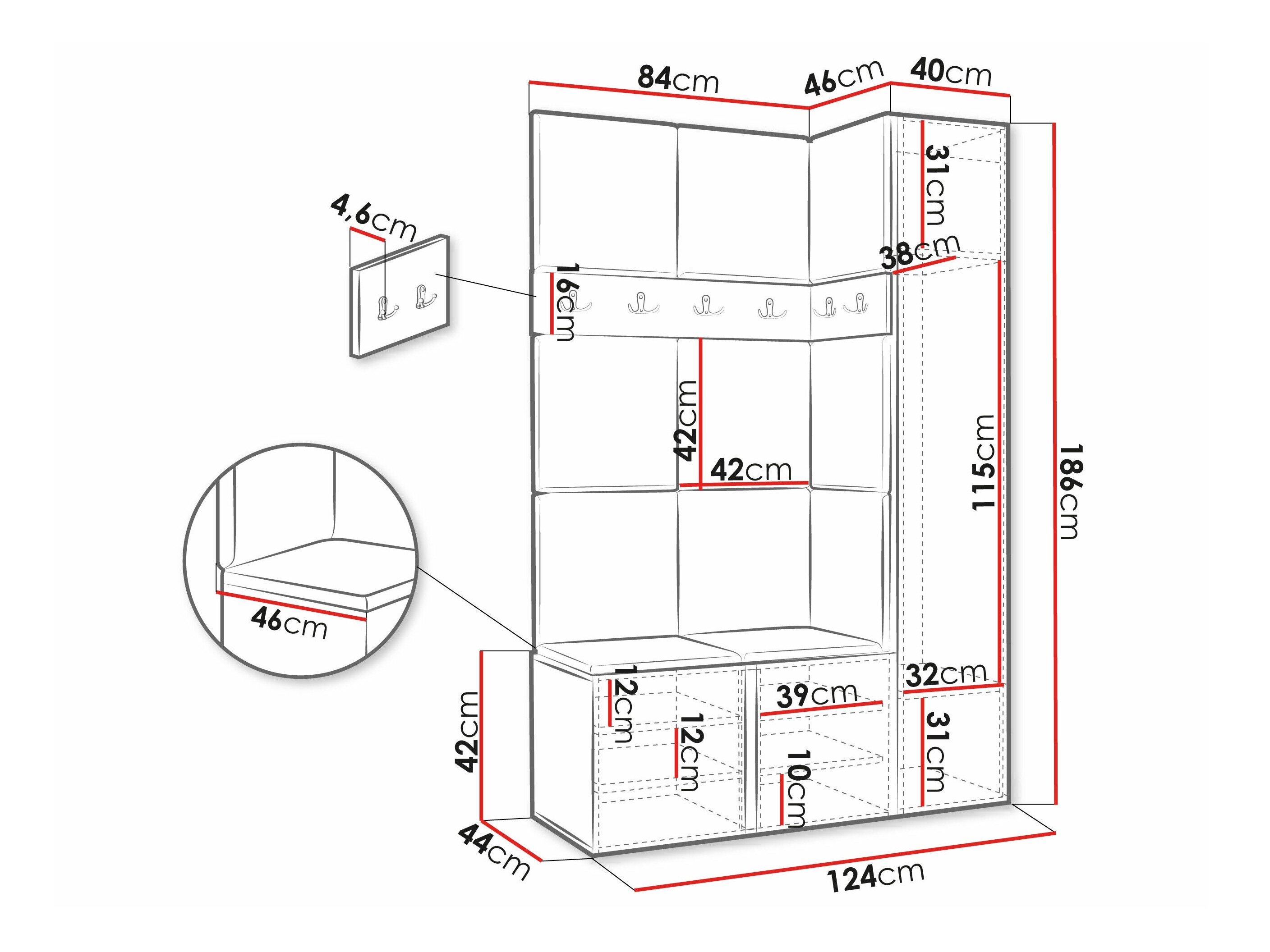 Entrésæt Pinis IX (Hvid)