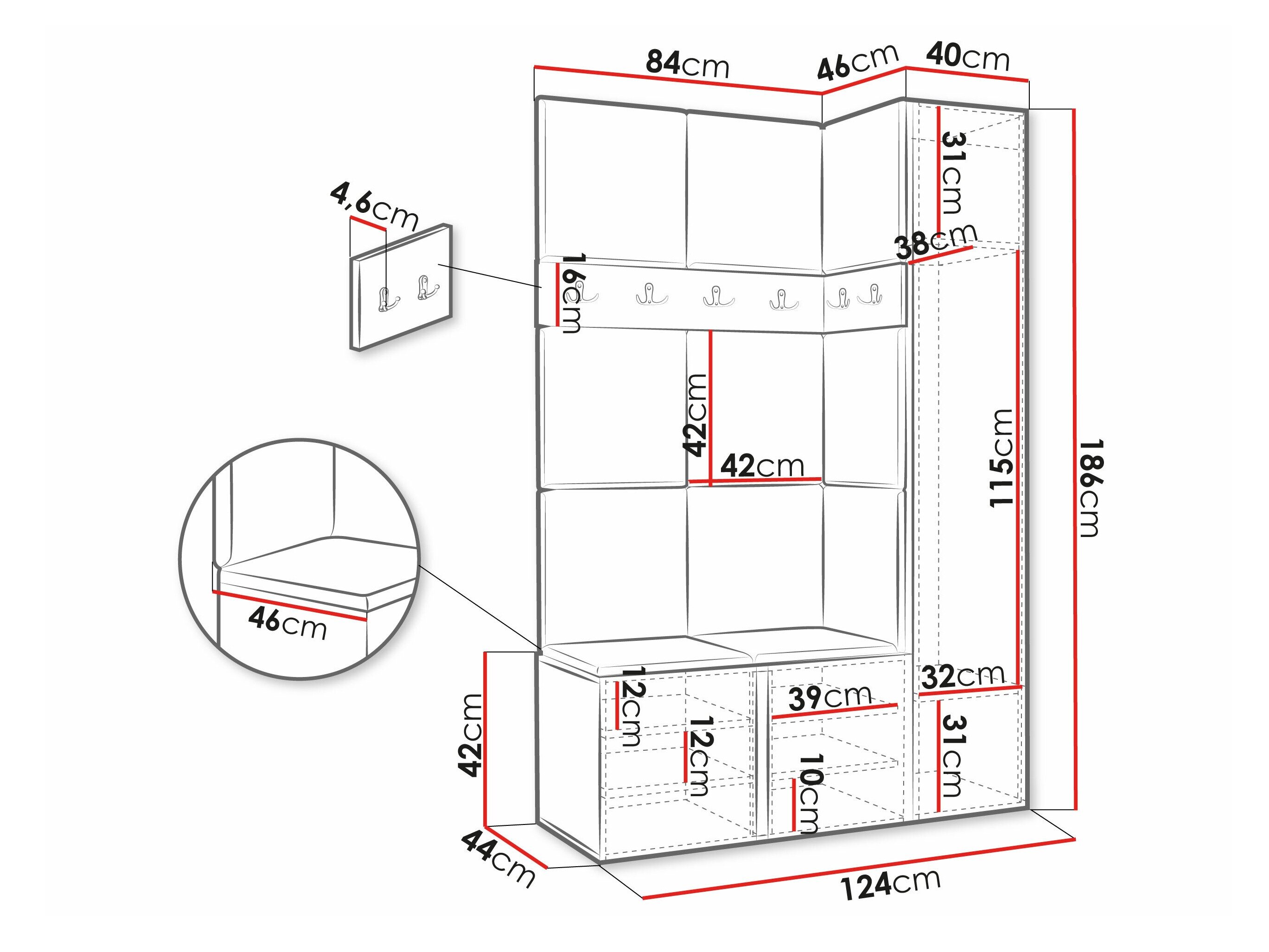 Gangmeubelset Pinis IX (Wit)