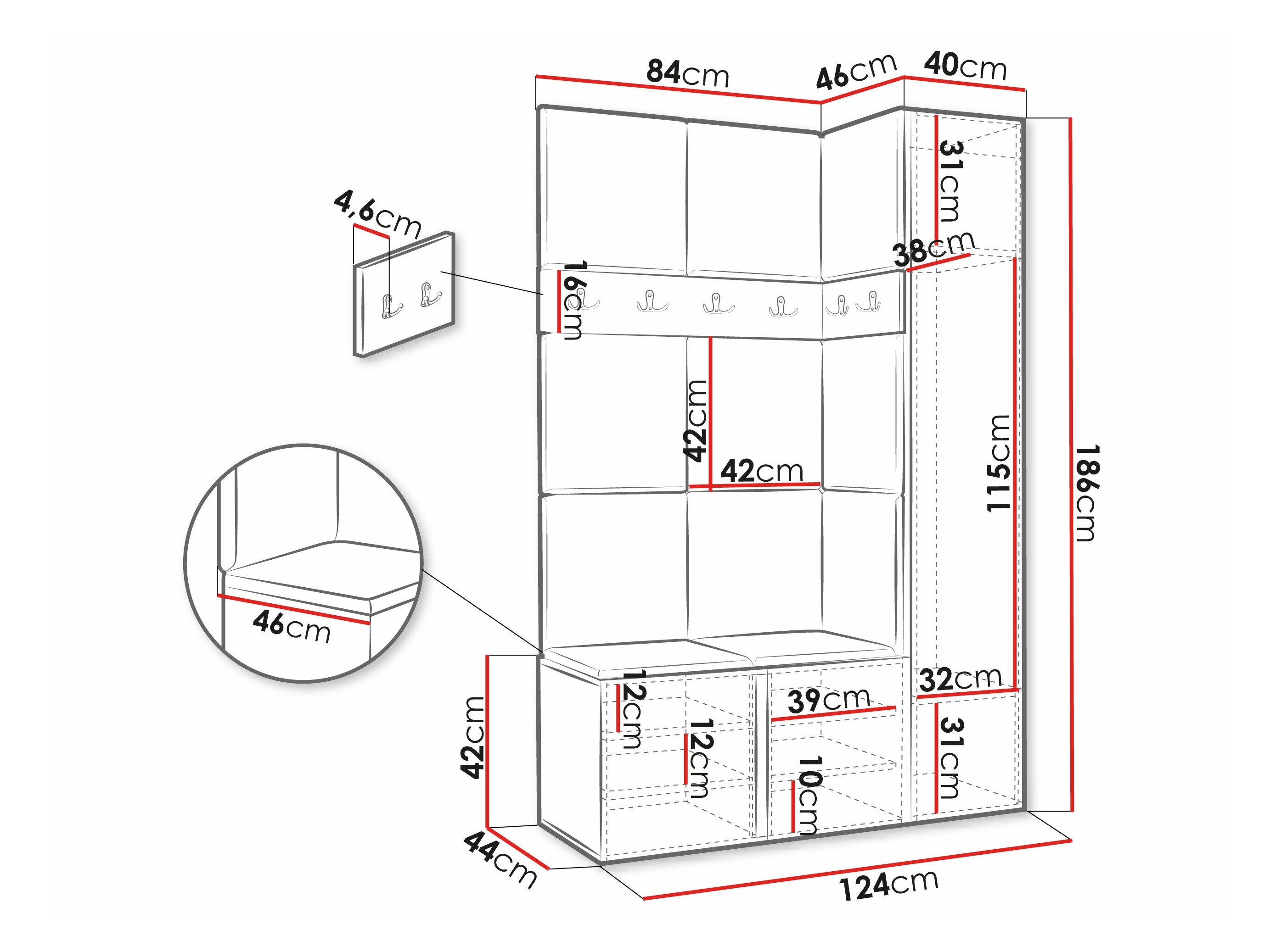 Entrésæt Hartford 277 (Grafit)