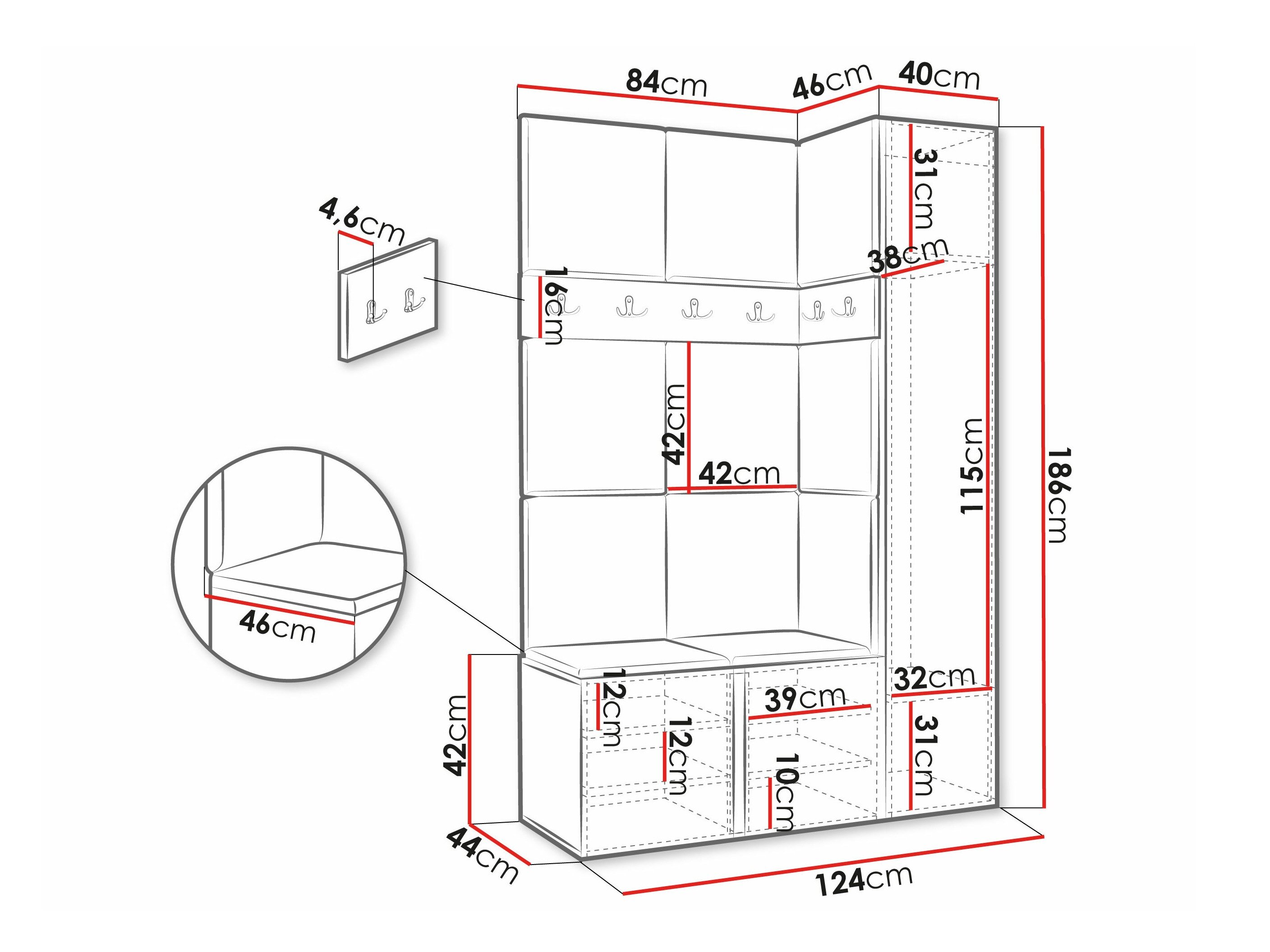 Entrésæt Hartford 277 (Hvid)