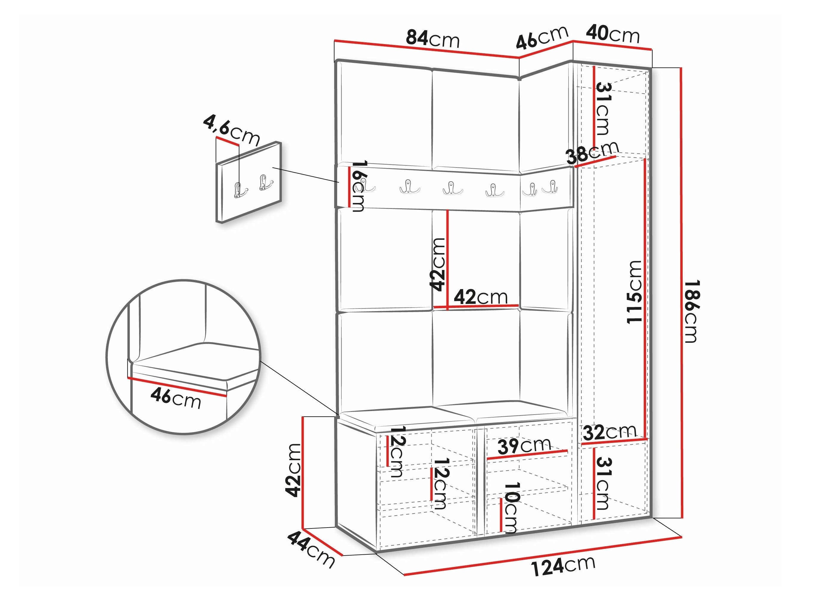 Entrésæt Hartford 277 (Øko læder blødt 017)