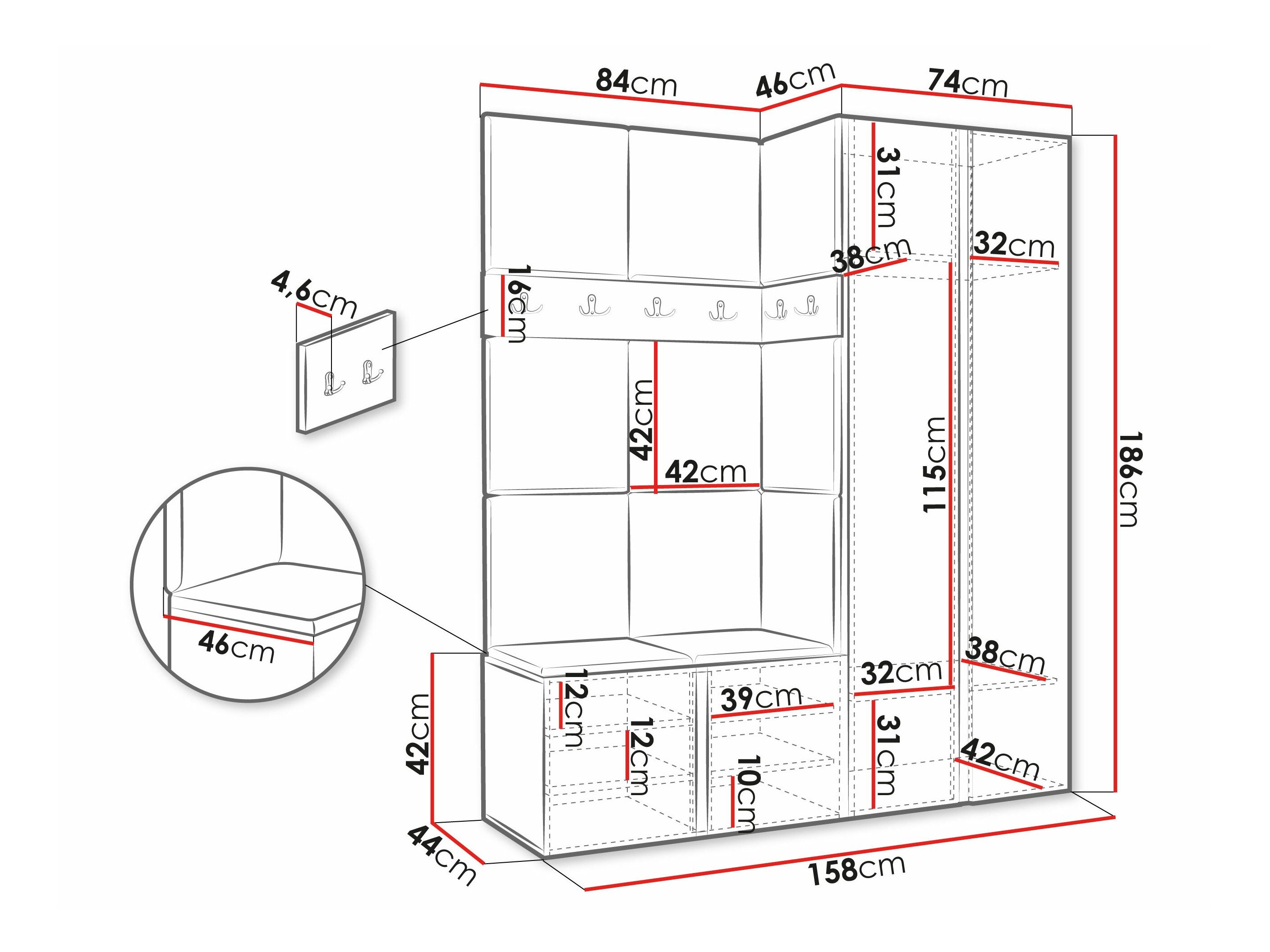 Entrésæt Hartford 278 (Hvid)