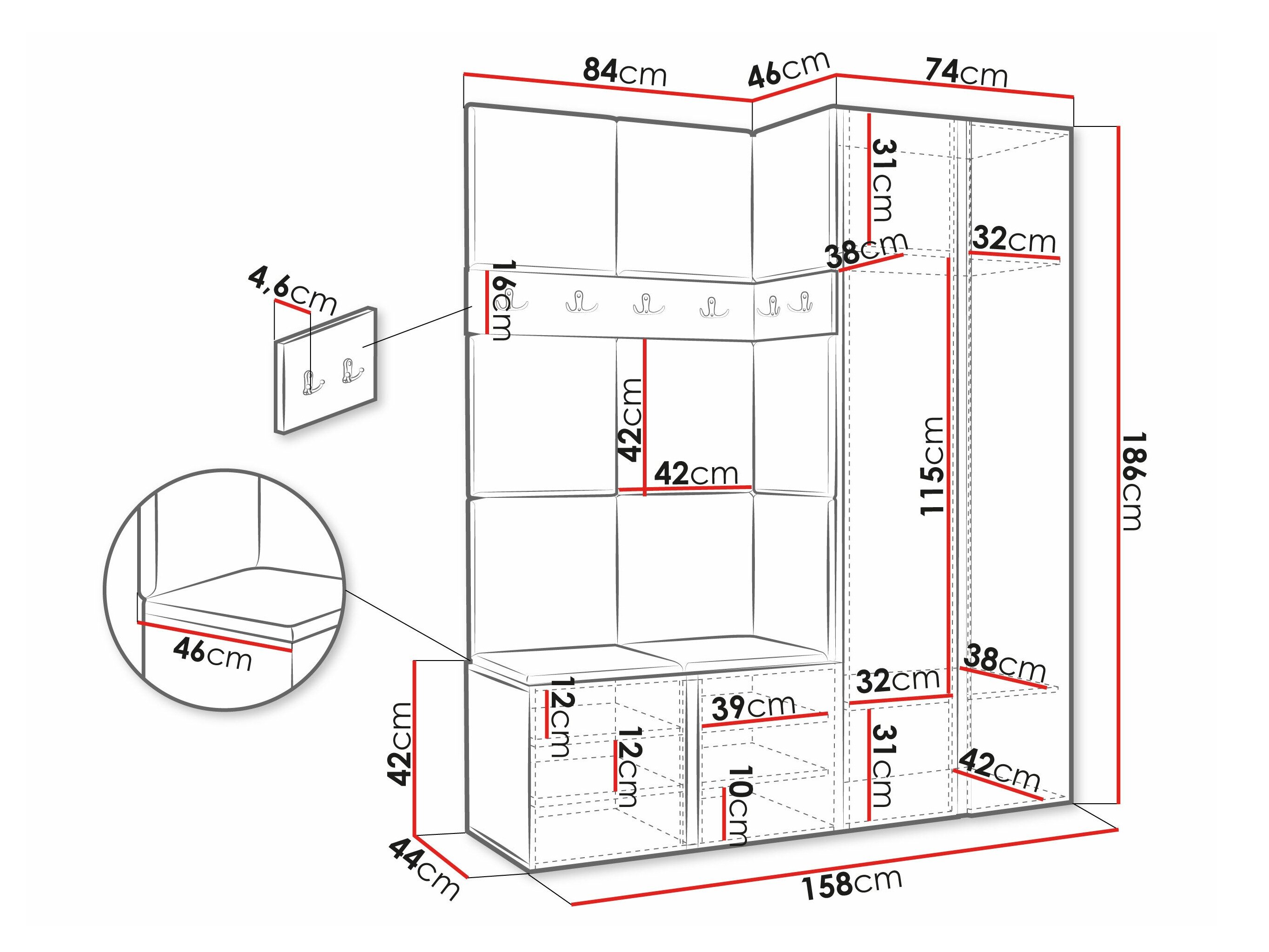 Entrésæt Hartford 278 (Hvid)