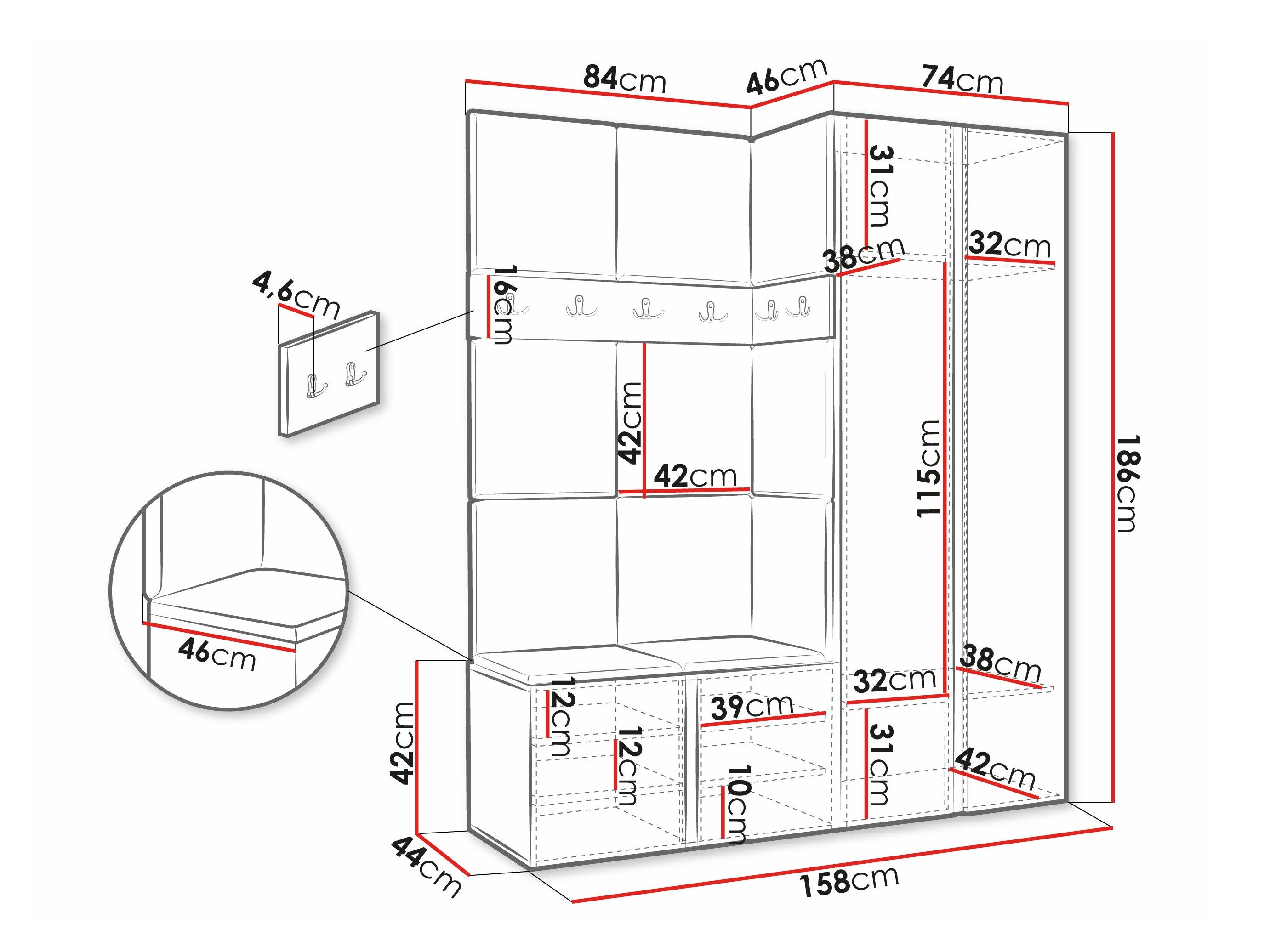 Entrésæt Hartford 278 (Hvid)