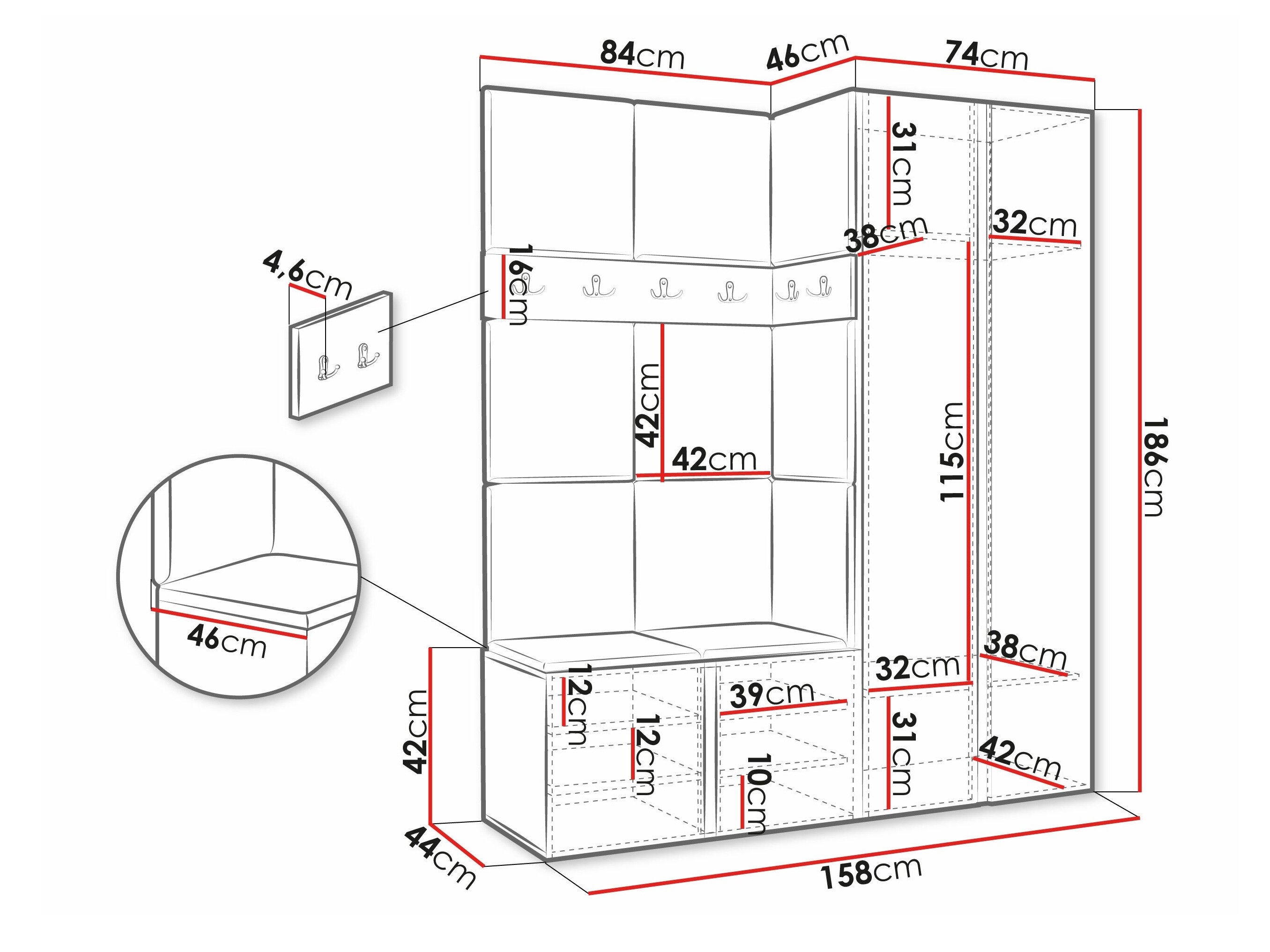 Entrésæt Hartford 278 (Øko læder blødt 017)