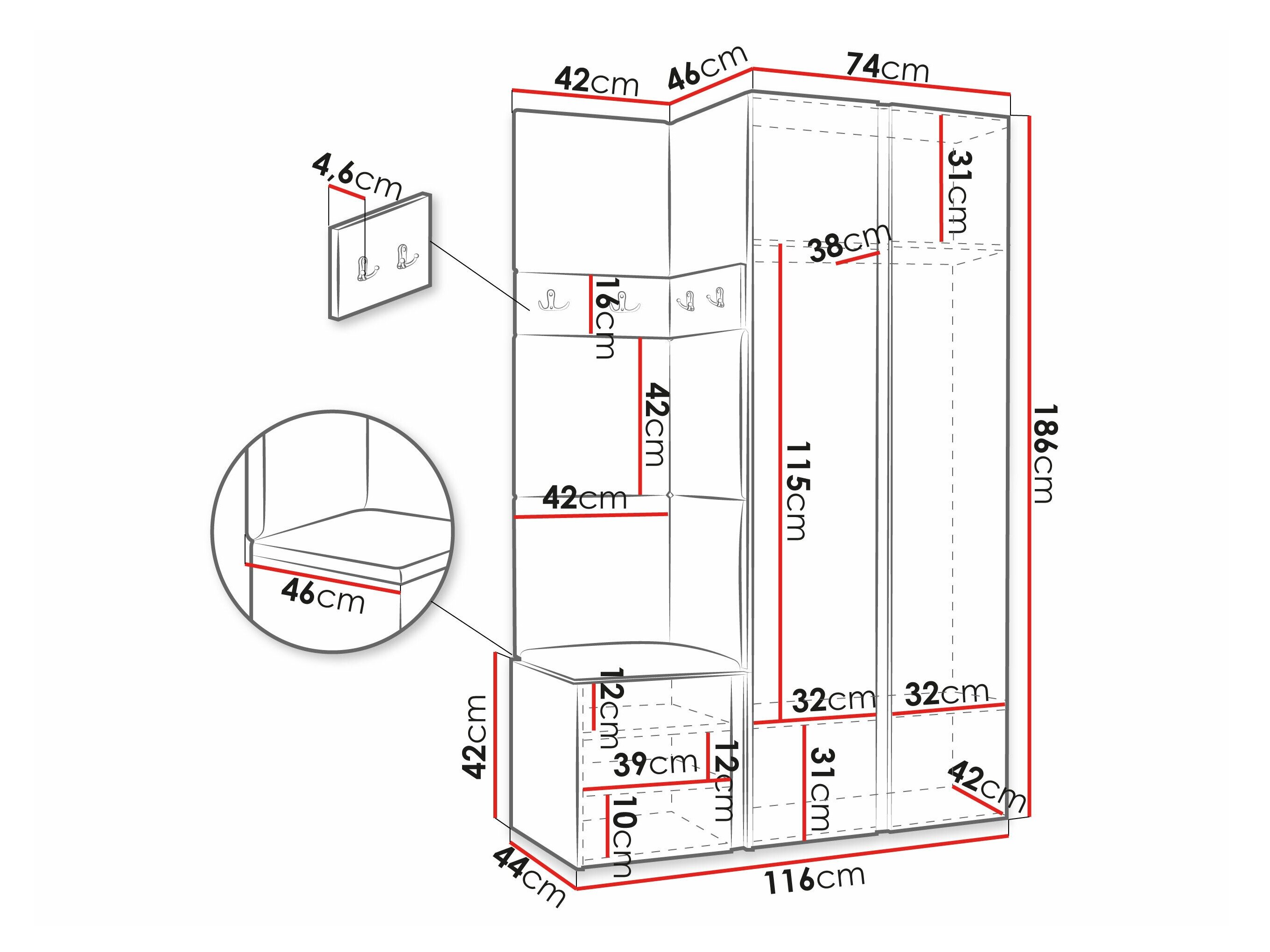 Entrésæt Hartford 350 (Grafit)