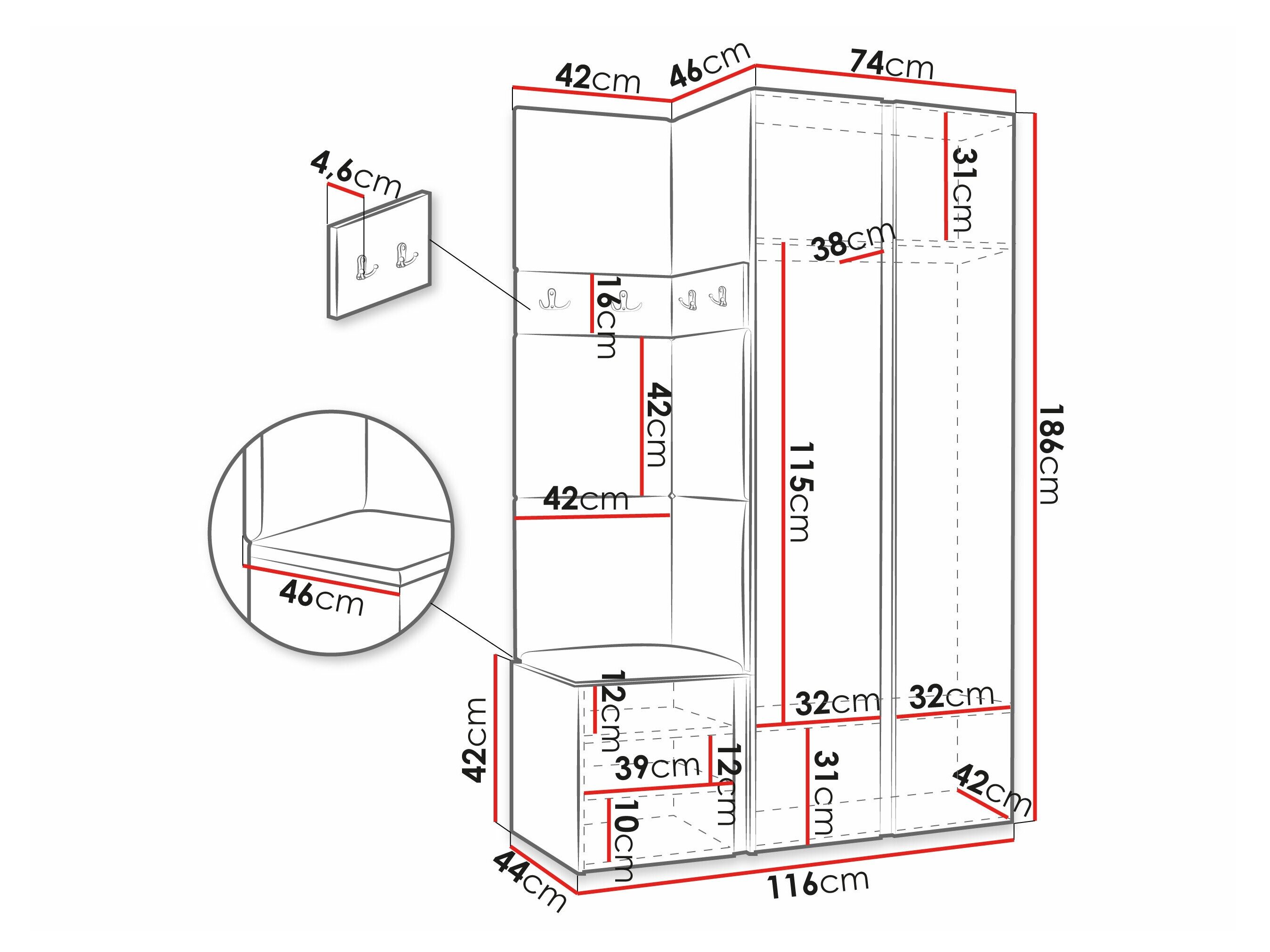 Entrésæt Hartford 350 (Grafit)