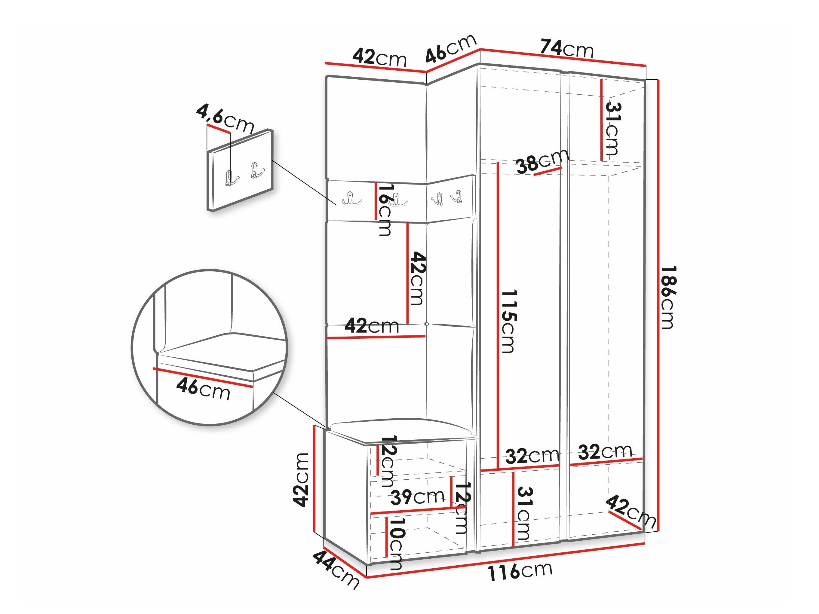 Entrésæt Hartford 350 (Hvid)