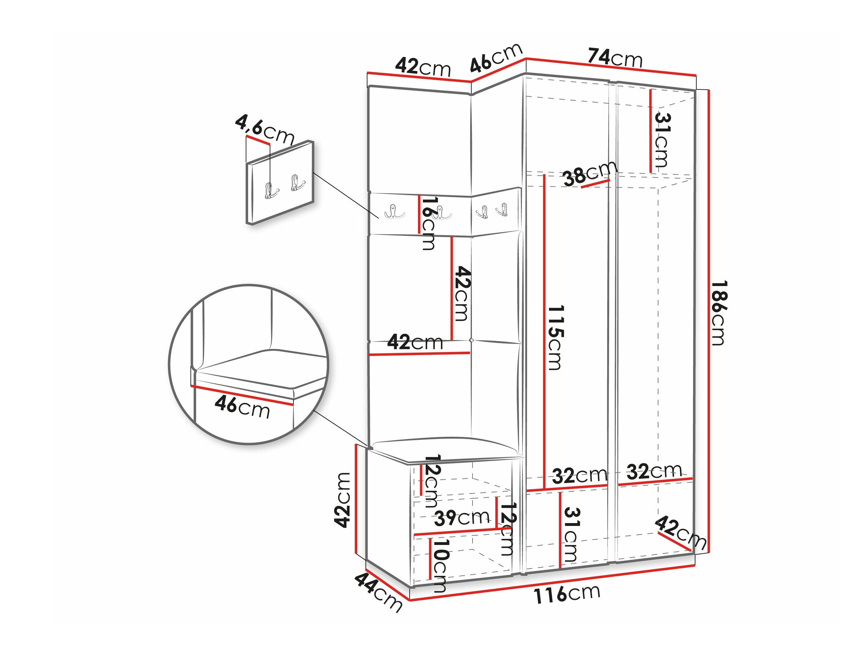 Entrésæt Hartford 350 (Hvid)